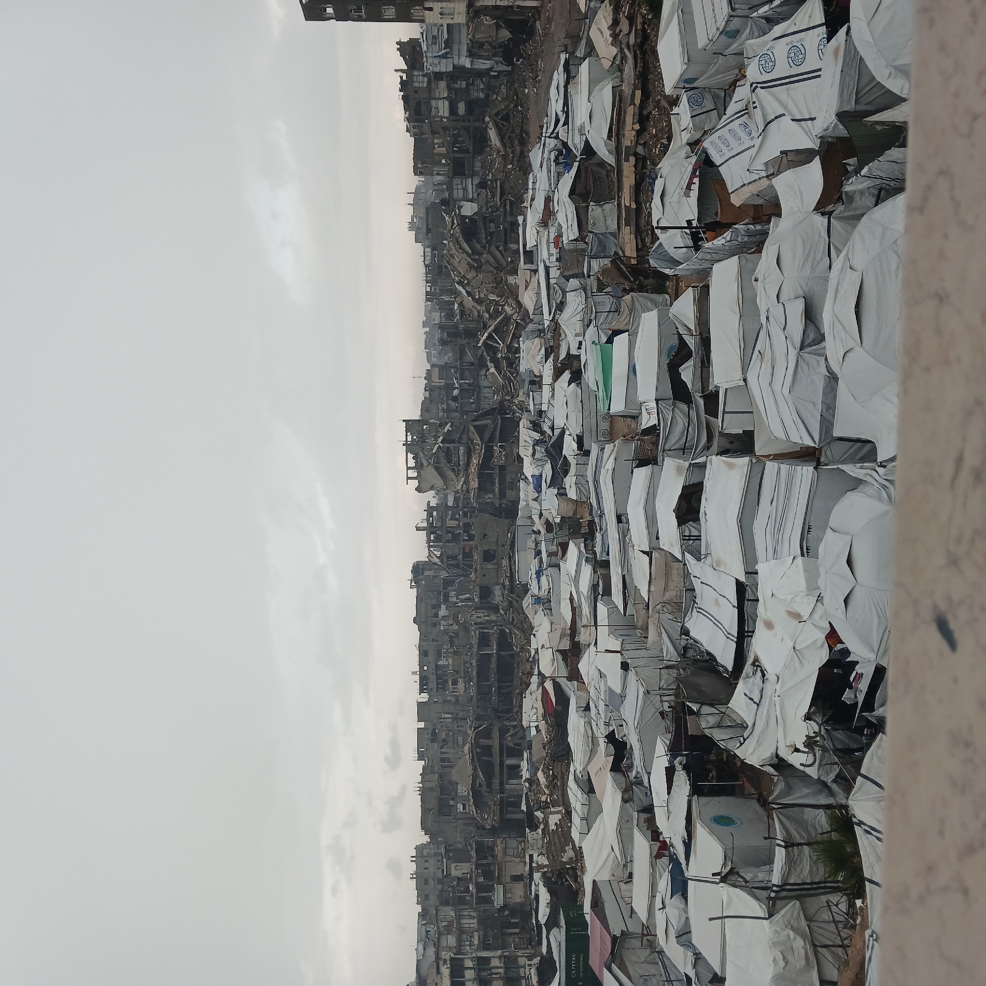 Witnesses document destruction, tent camps in Gaza City