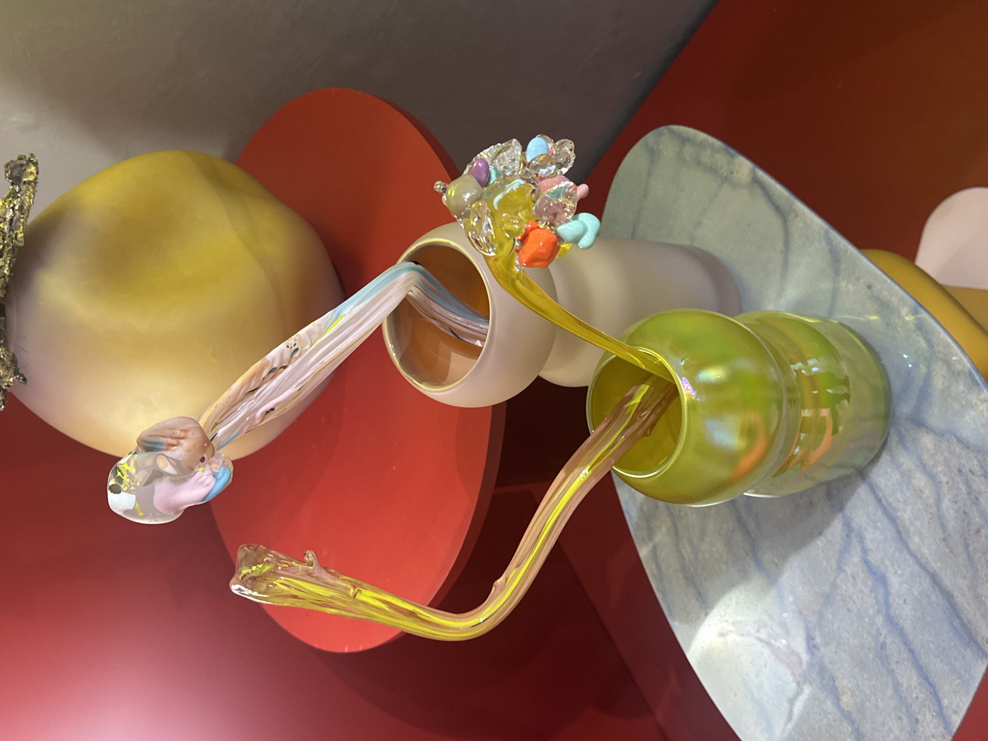 Art exhibition with glass installations draws visitors in Milan