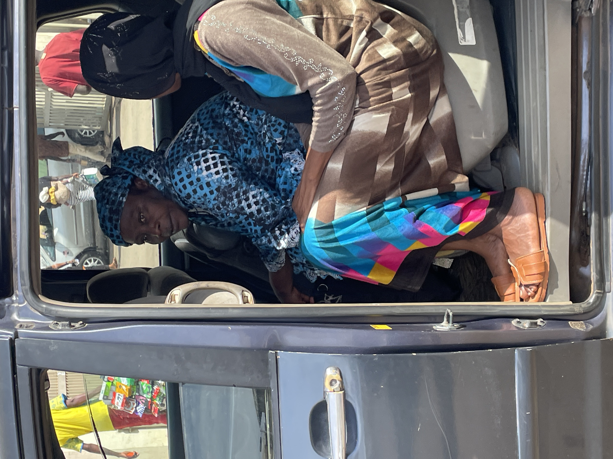 Morning street vendor activity observed in Bukuru, Nigeria