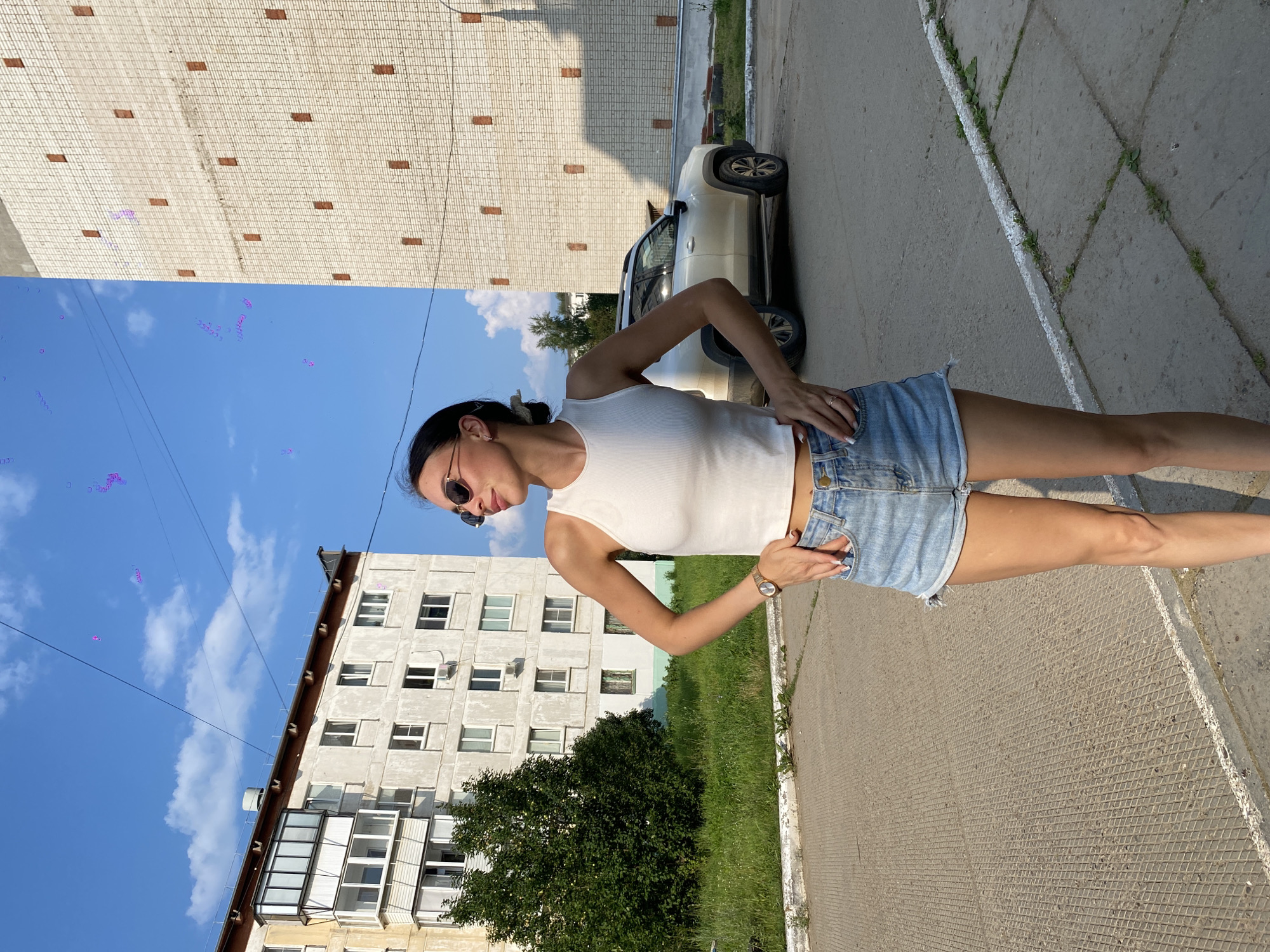 Summer afternoon around Chaikovsky apartment blocks