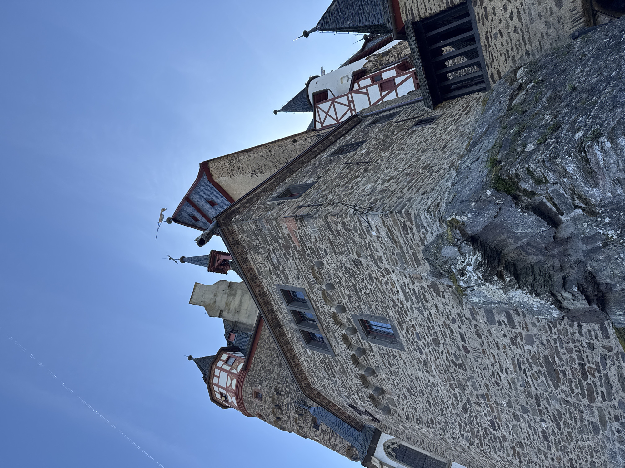 Tourists visit medieval Burg Eltz castle in Germany