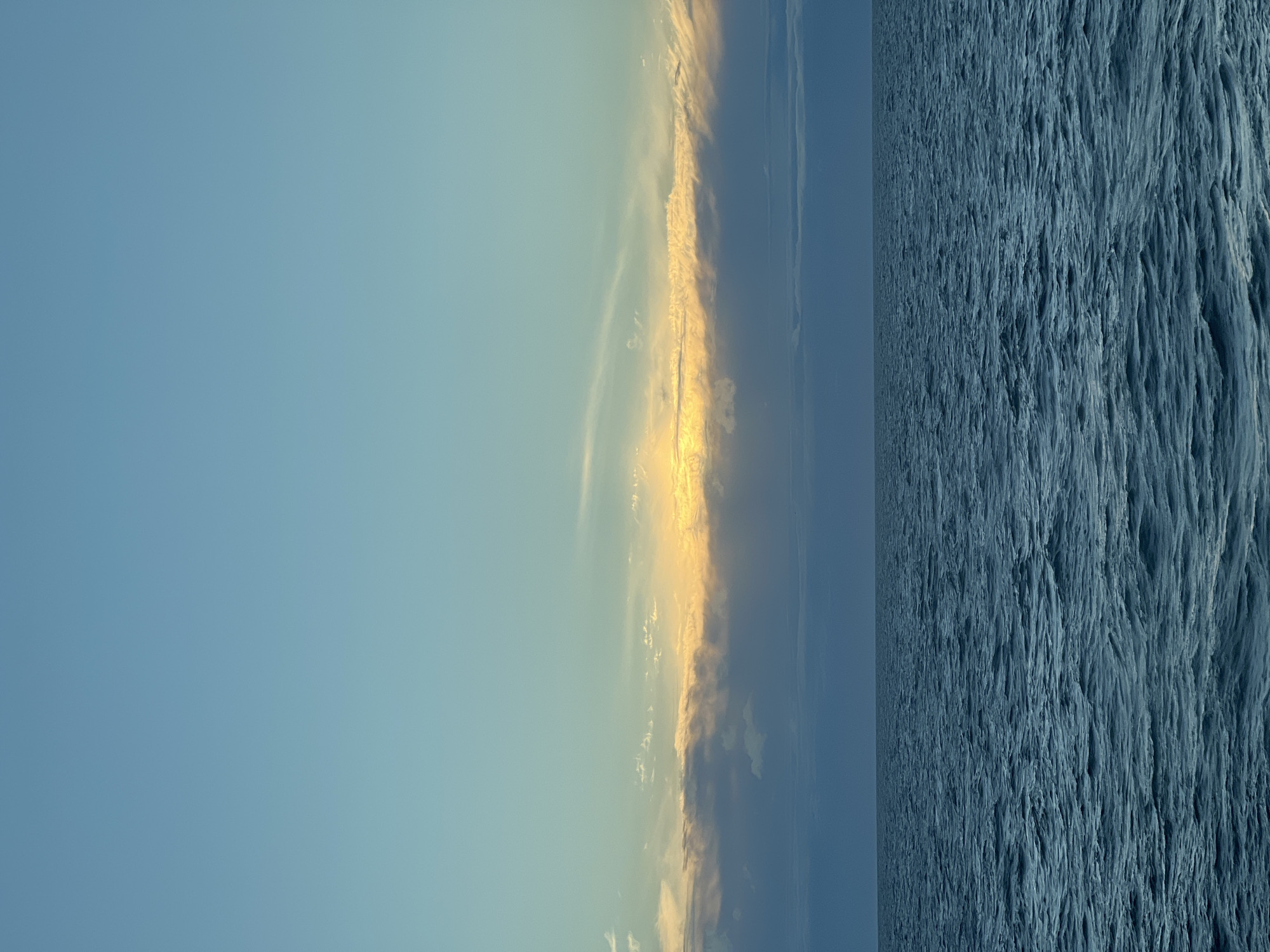 Quiet Baltic sunset from the Hel Peninsula coast