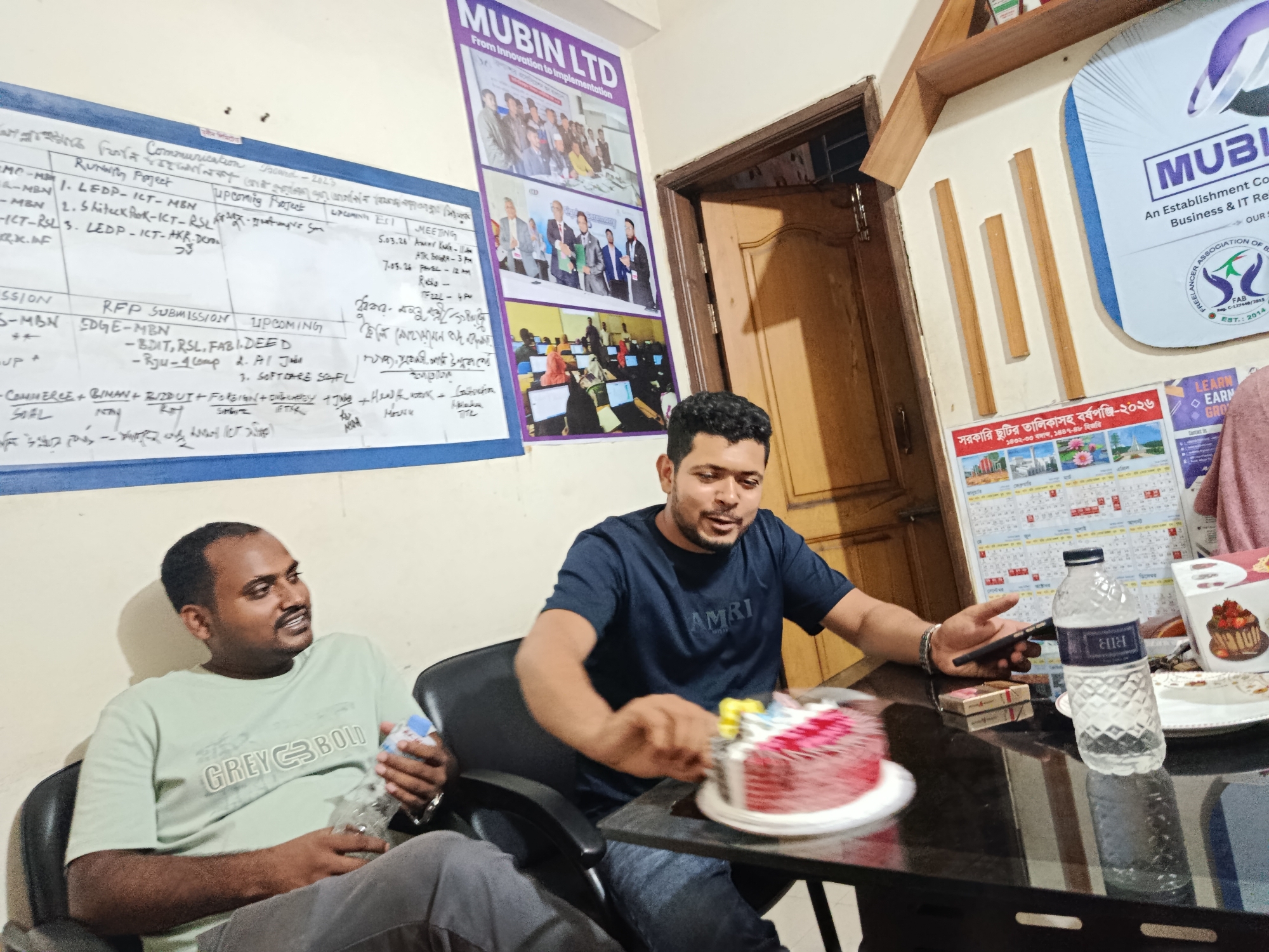 Two men spotted in Dhaka office setting