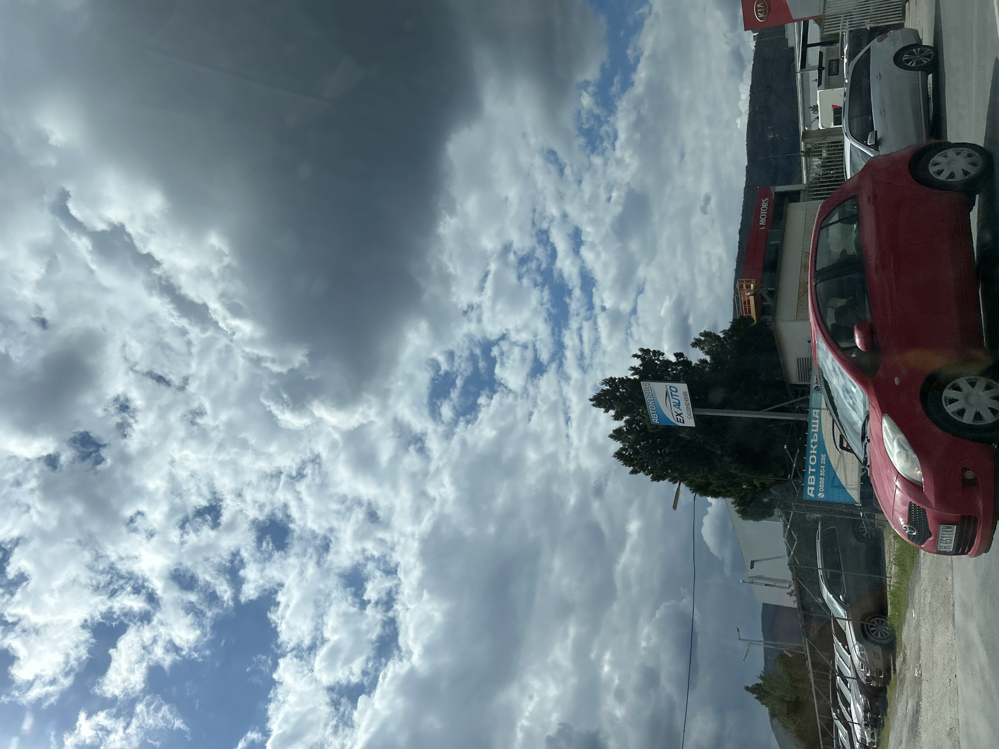 Red Kia Yaris spotted at dealership in Shumen, Bulgaria