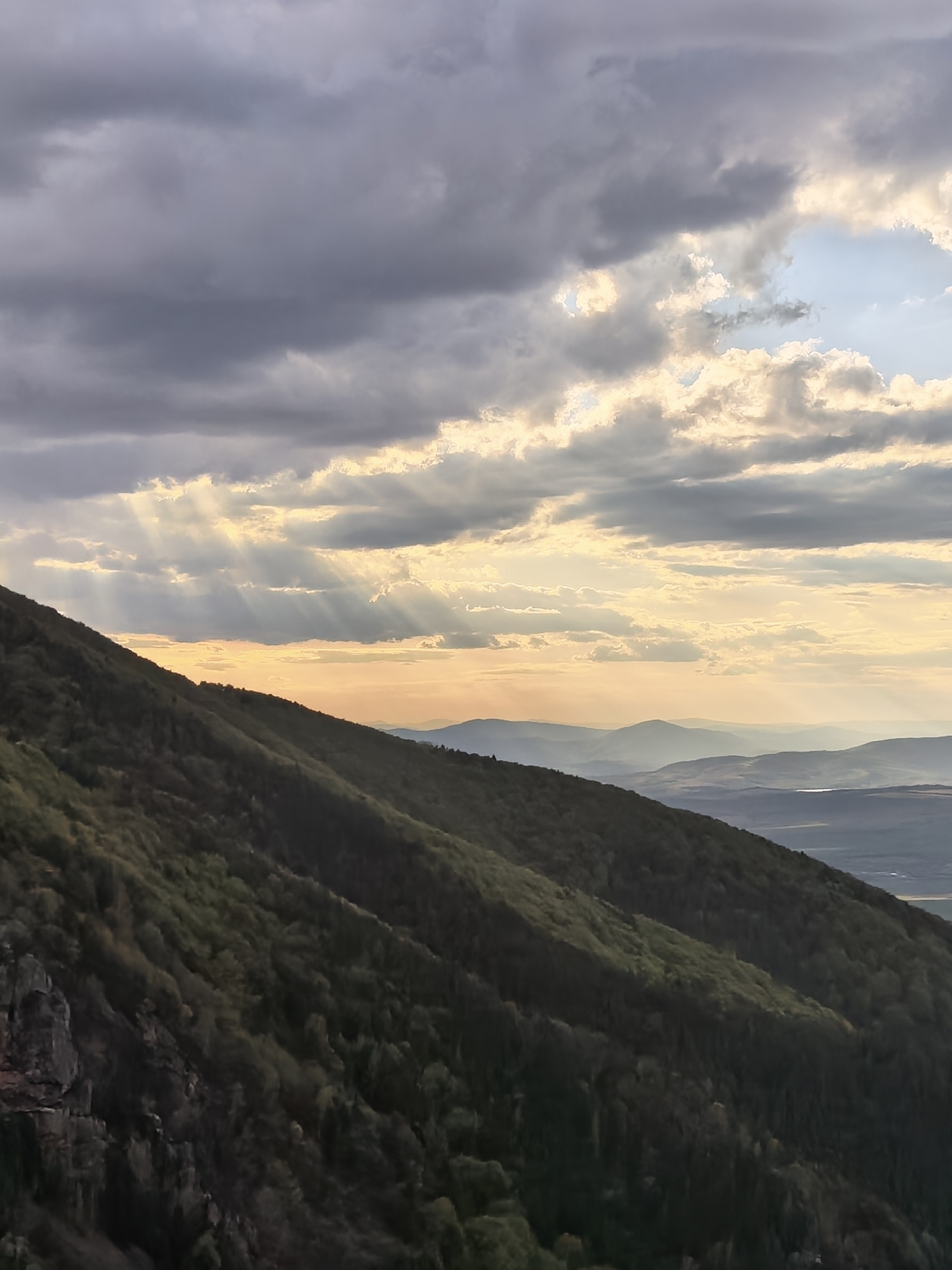 Mountain landscape photography captured in Sapareva Banya during golden hour
