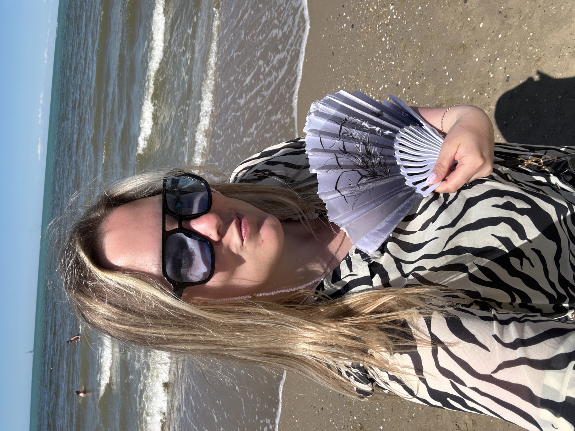 Sunny morning beach scenes captured in Anapa, Russia