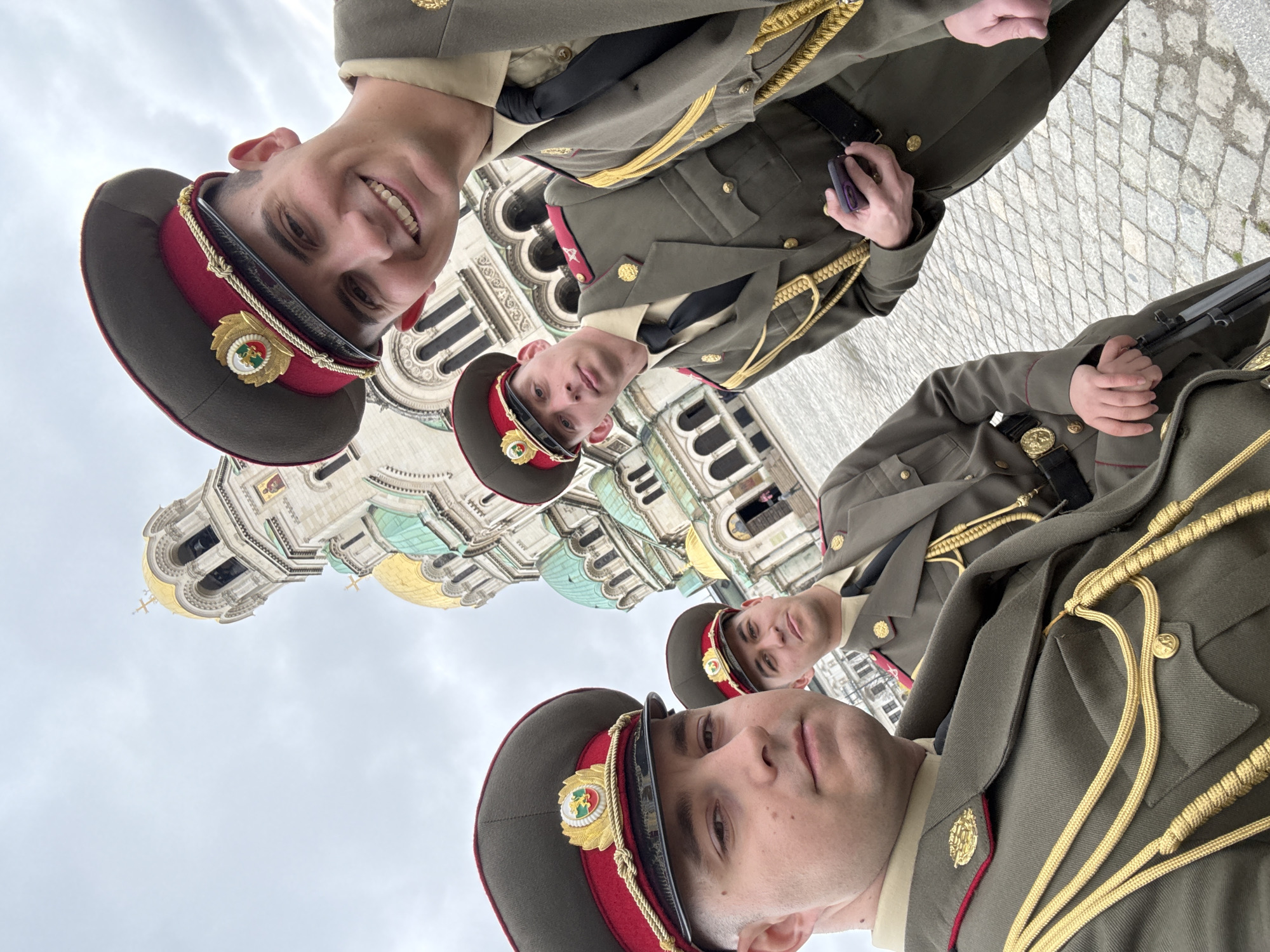 Bulgarian military formations and ceremonies at Alexander Nevsky Cathedral