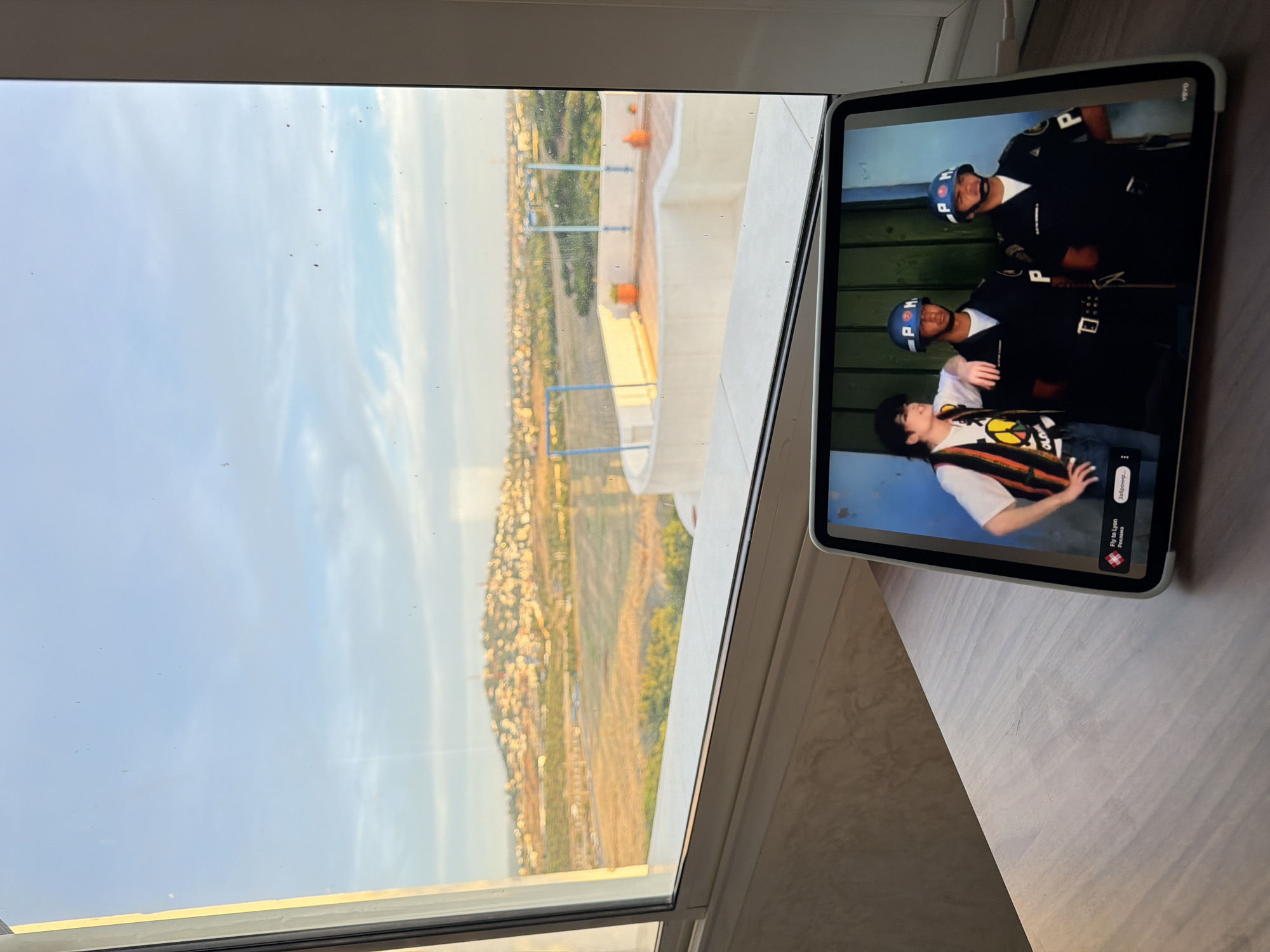 Elevated views of Tangier hillside documented from indoor vantage point