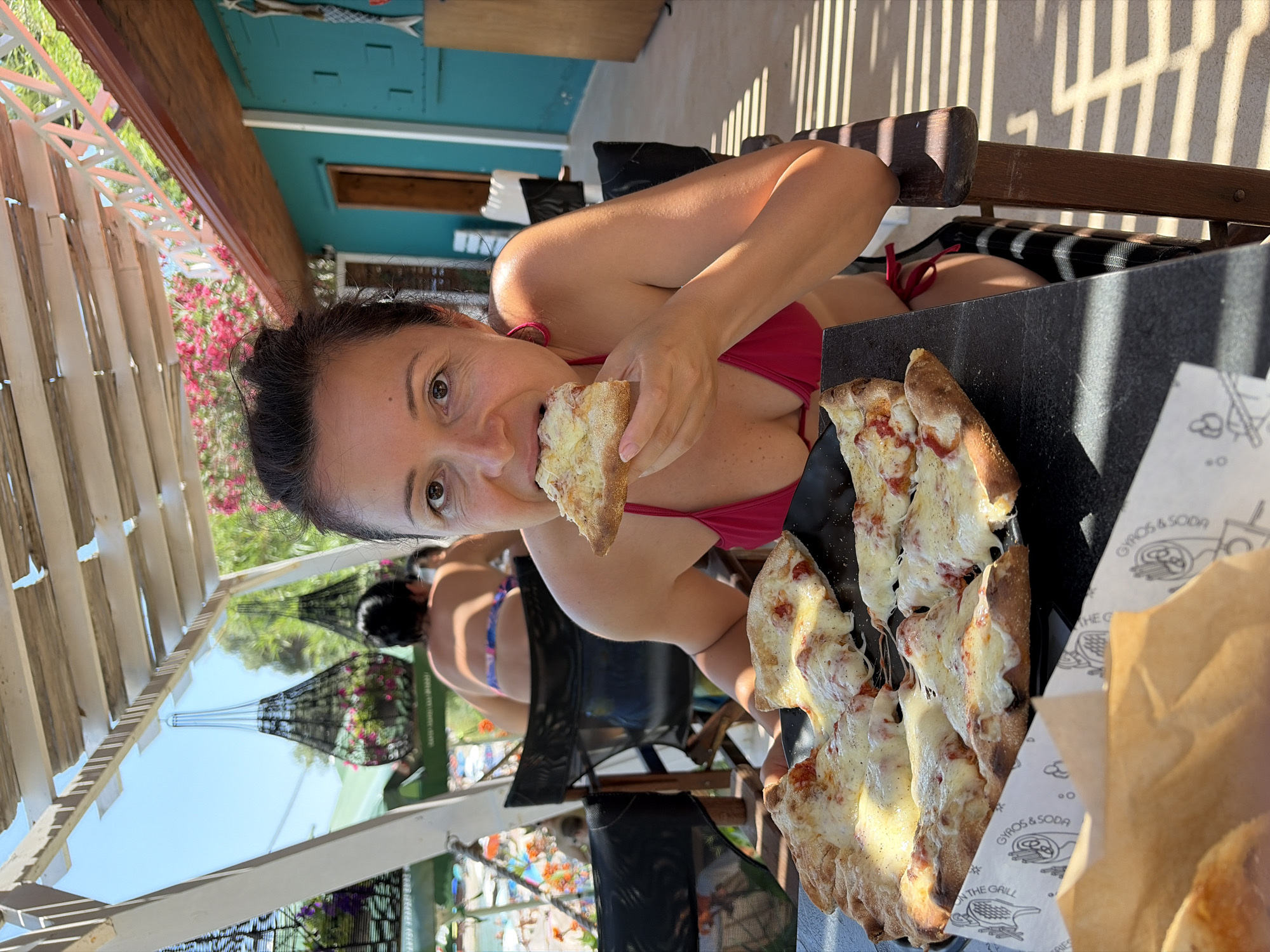 Beach day in Kassandra: sun, swimming, pizza, and volleyball
