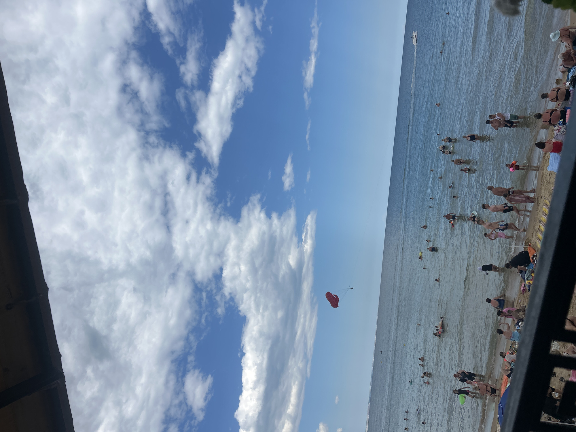 Crowded summer beach scene in Varna, Bulgaria