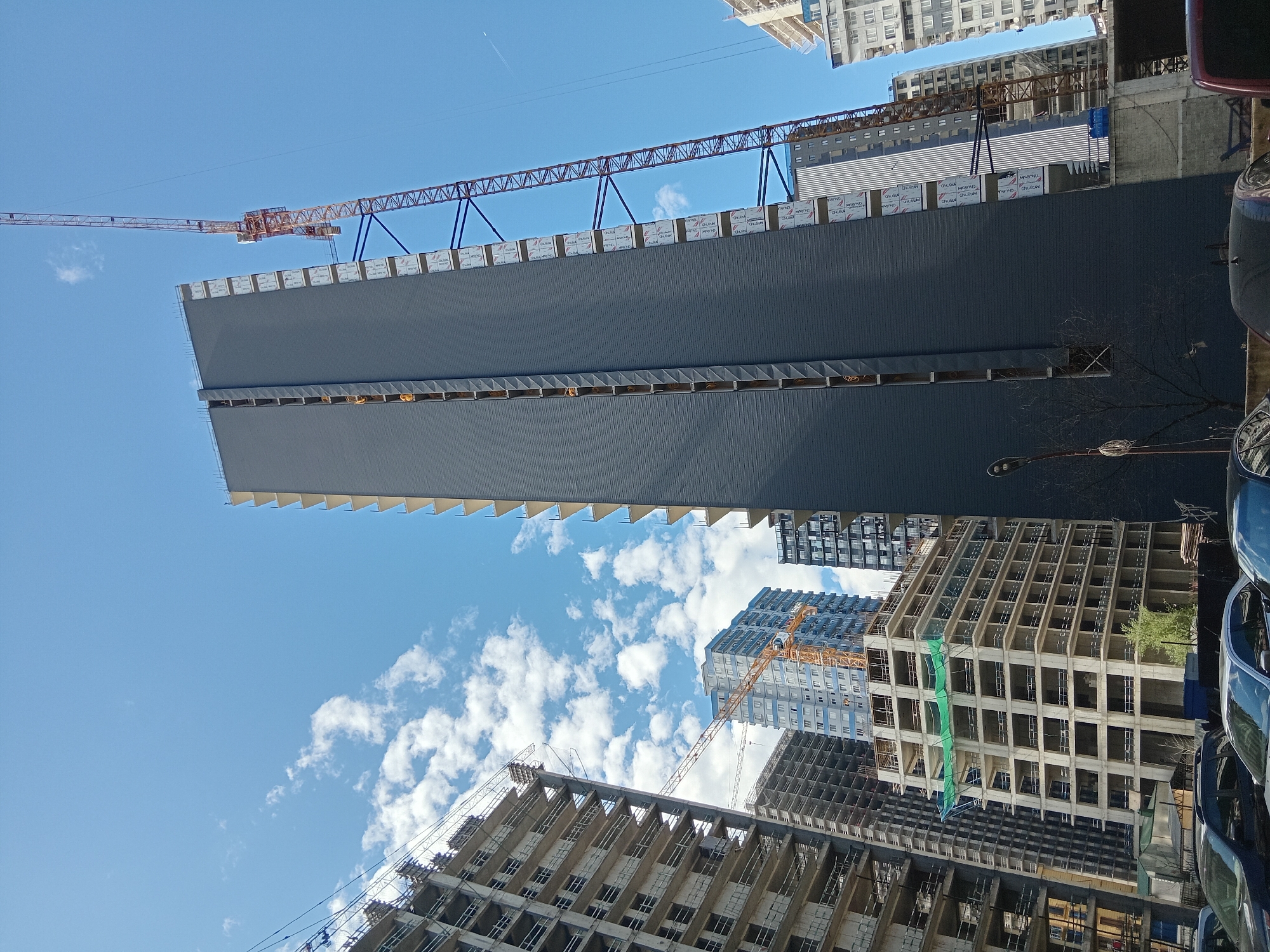 Construction cranes and BMW spotted in Batumi development zone