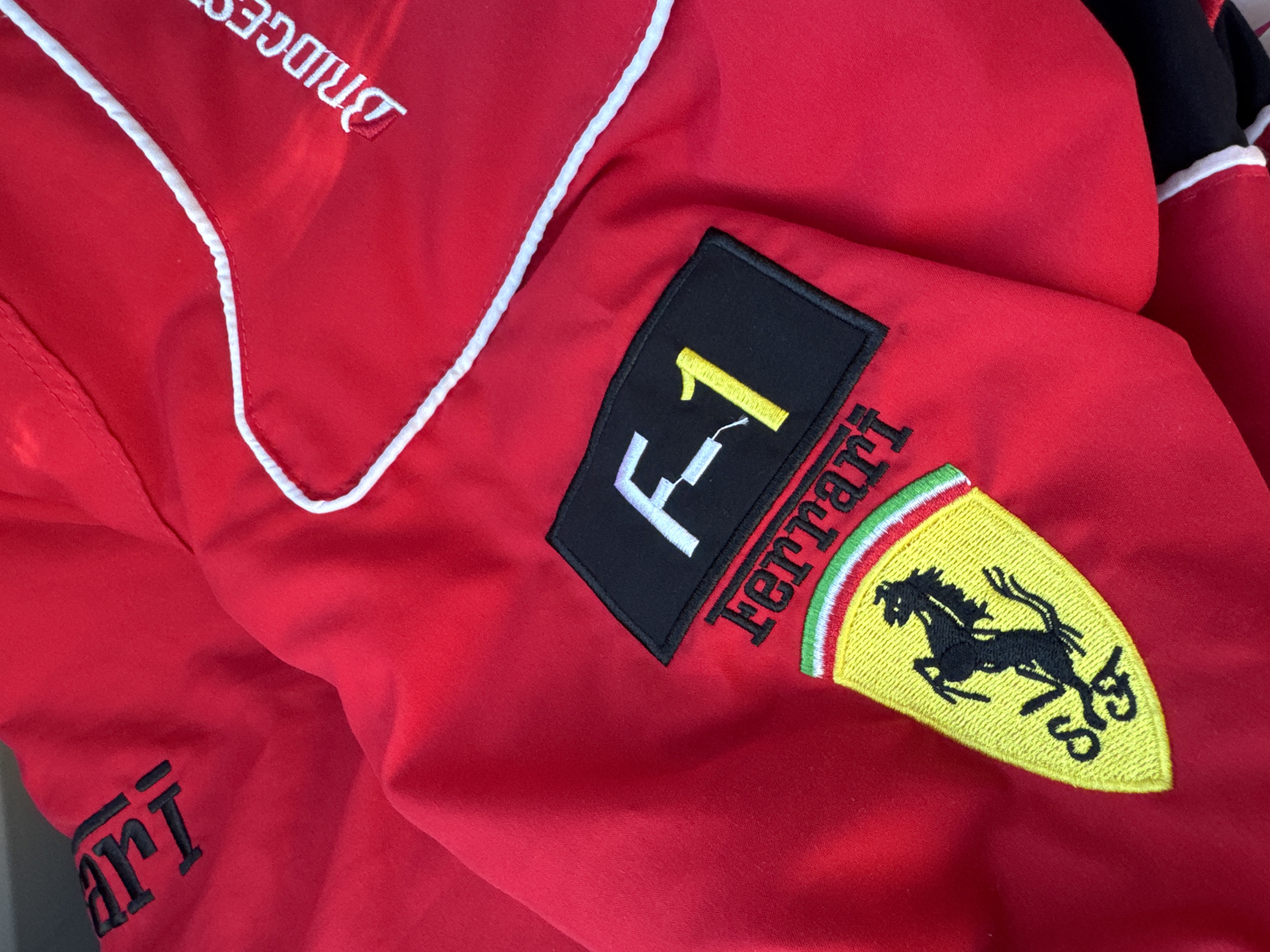 Ferrari gear and sunny Saint Petersburg streets on a June afternoon