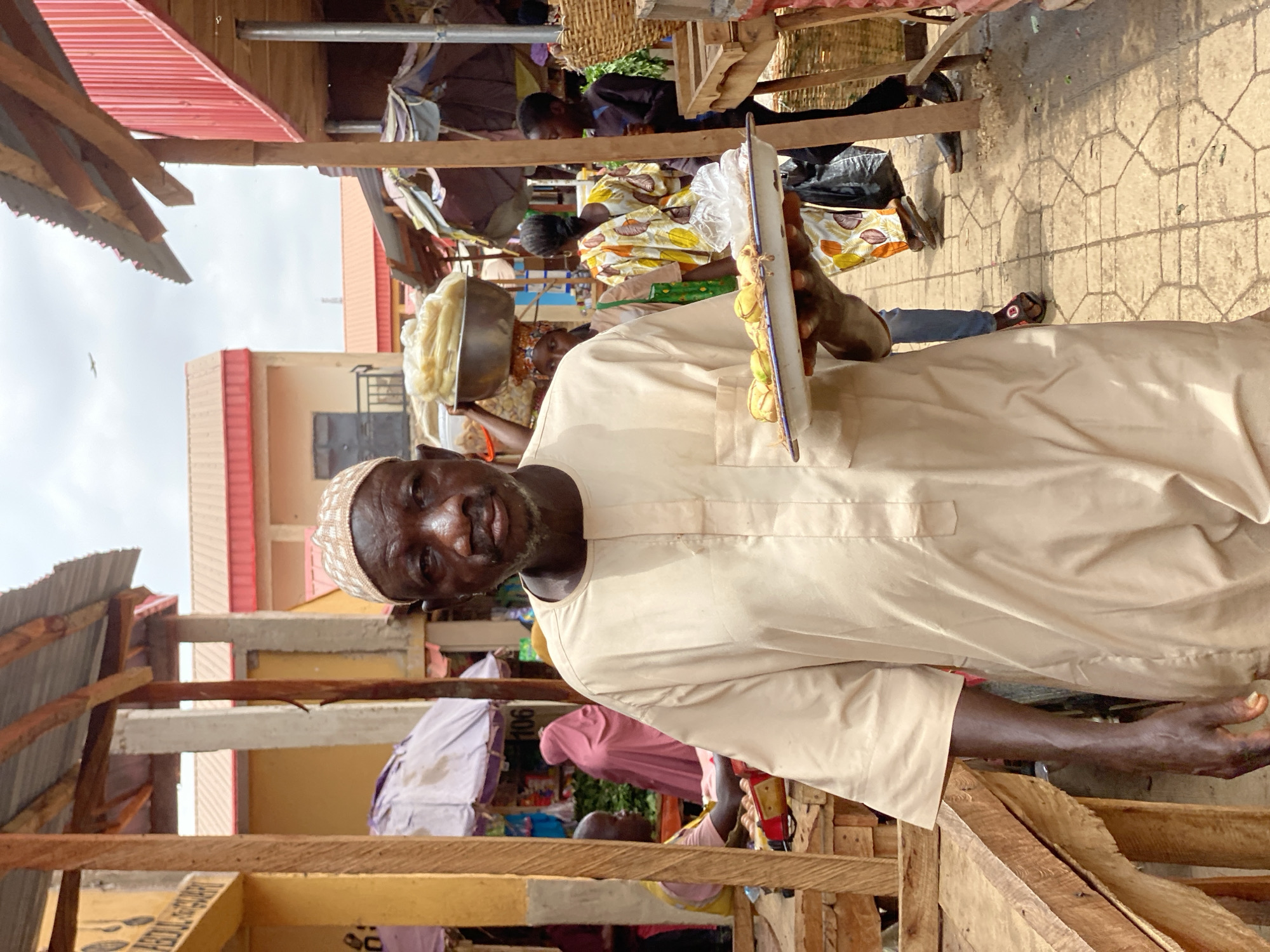 Market vendors conduct business in Kafanchan B, Nigeria