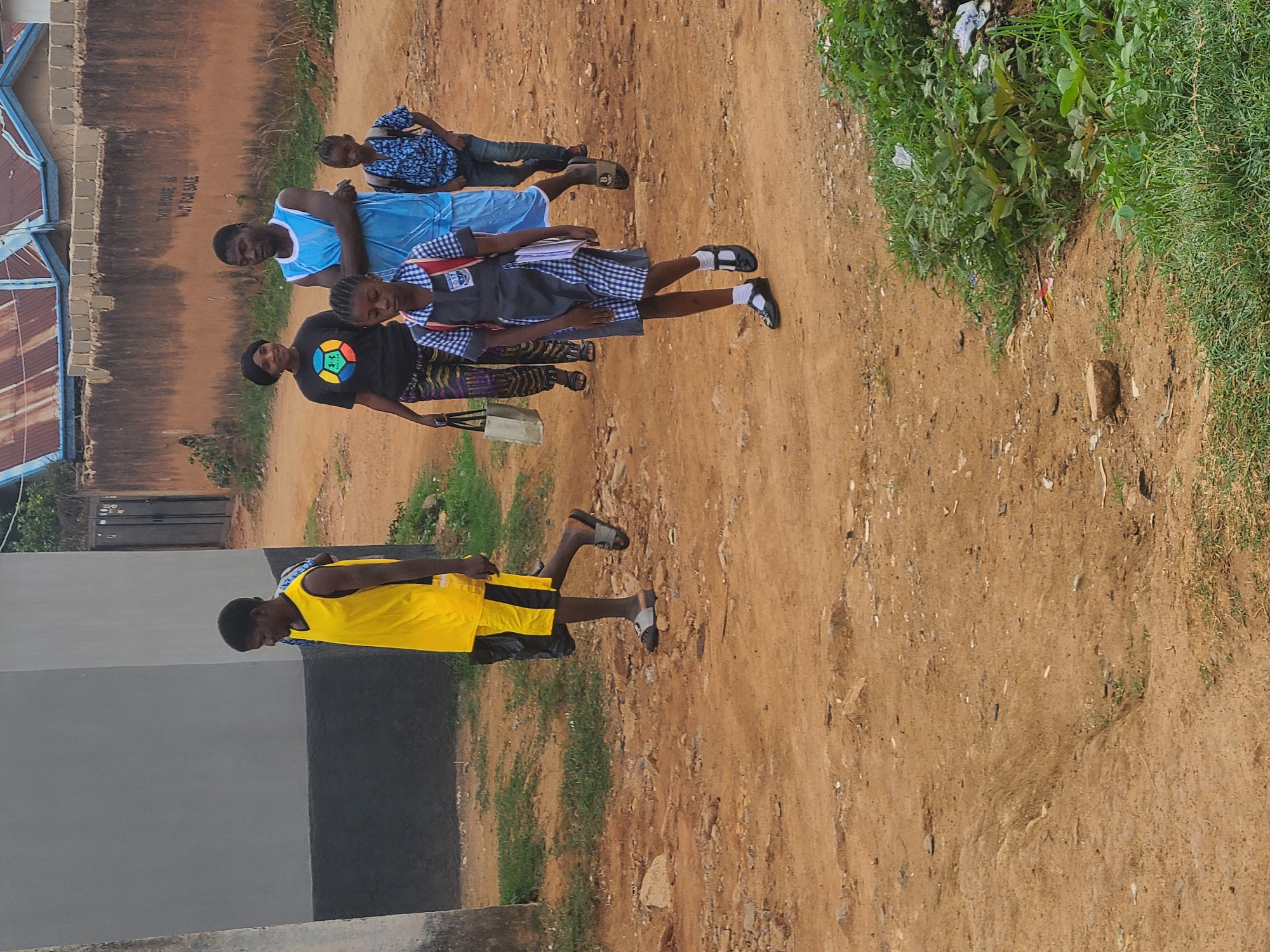 Morning street scenes documented in Jos, Nigeria residential area