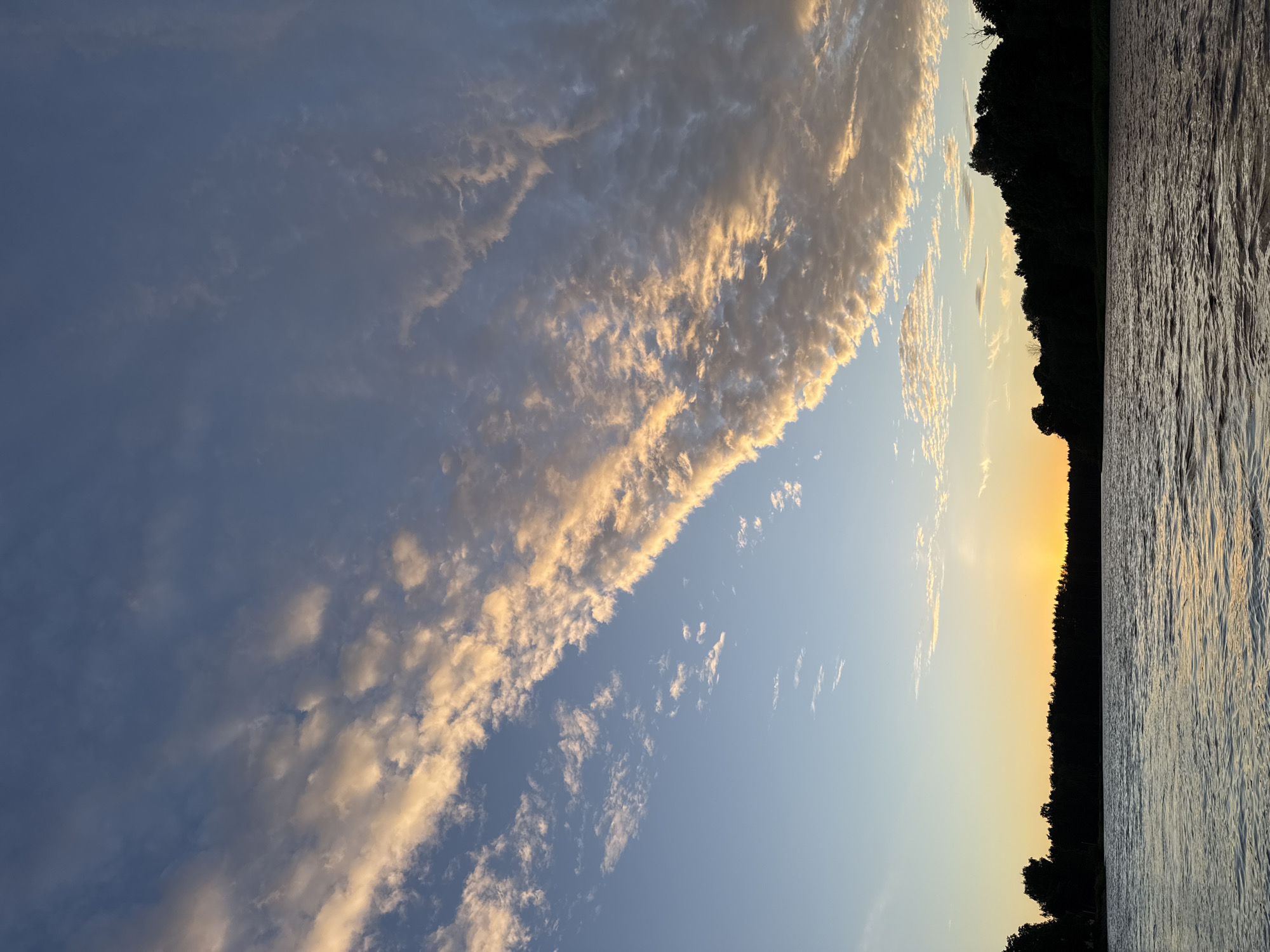 Sunset evening on the Gauja River, Carnikava