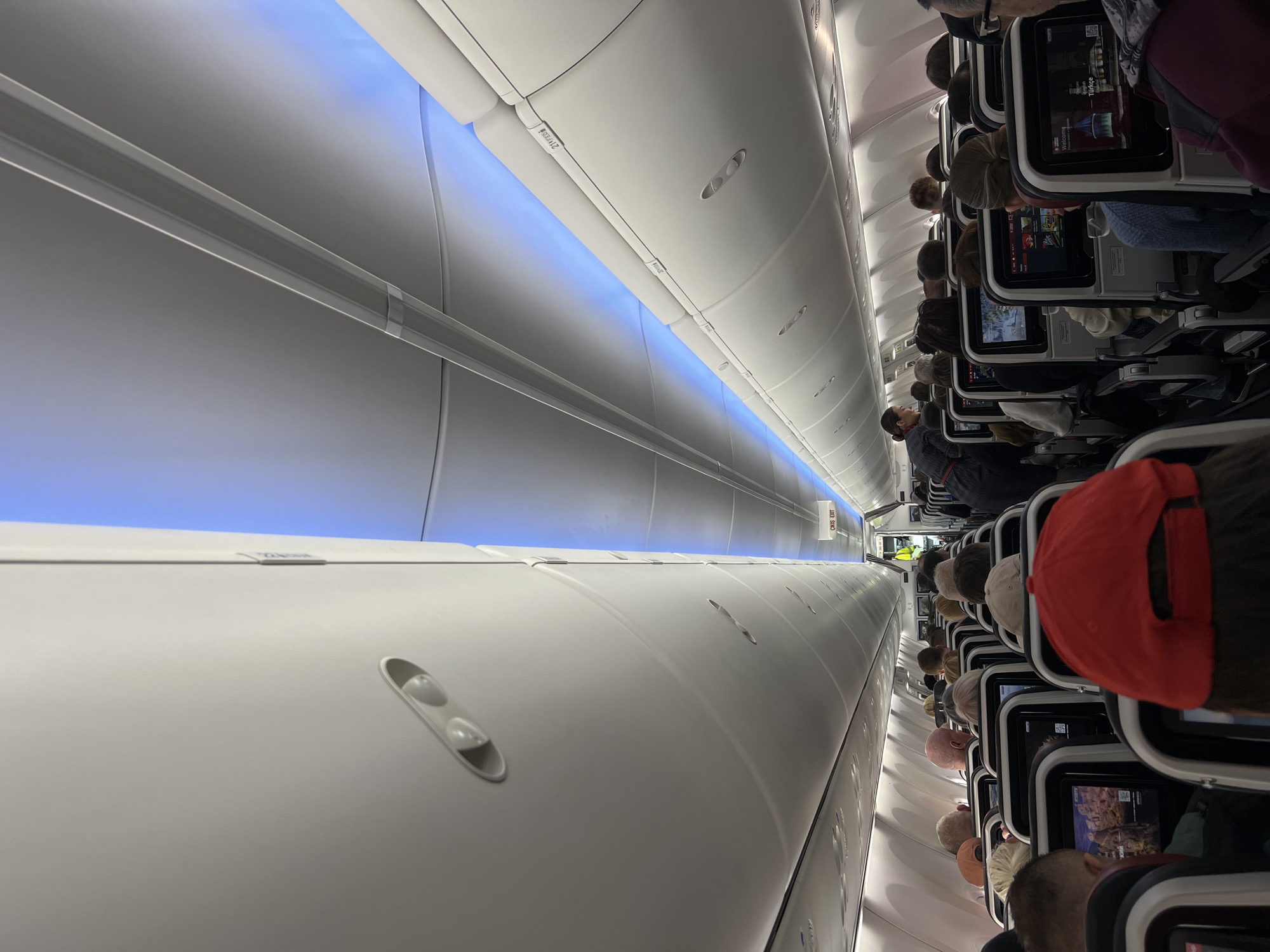 Passenger documents flight experience with Russian entertainment system