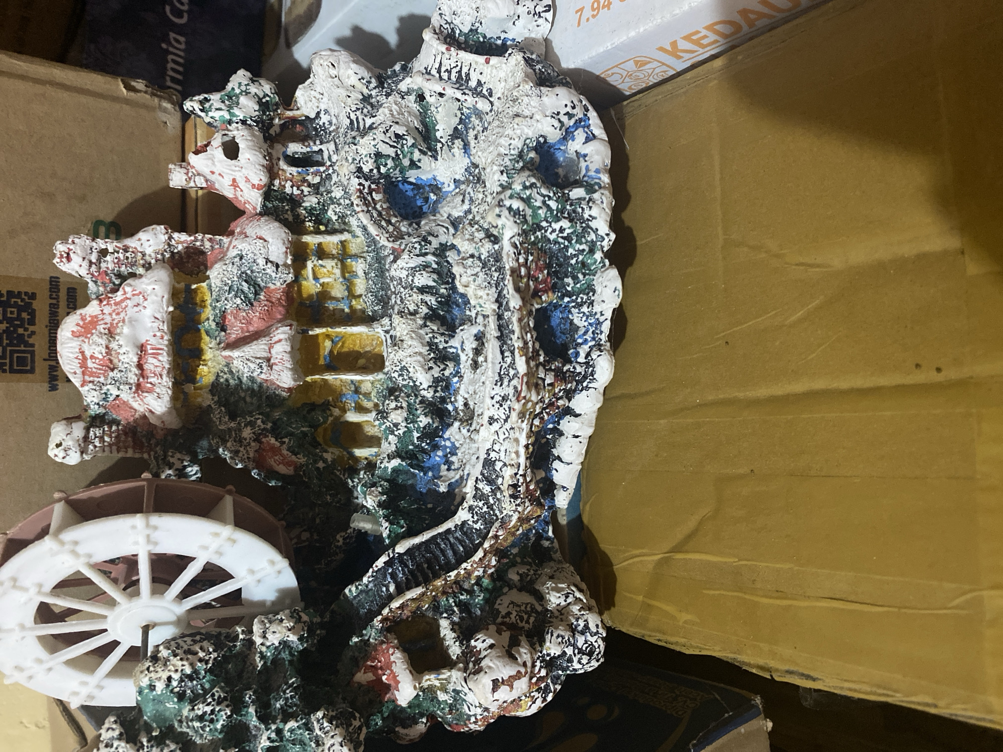 Toys, craft supplies, and household items spread across a home