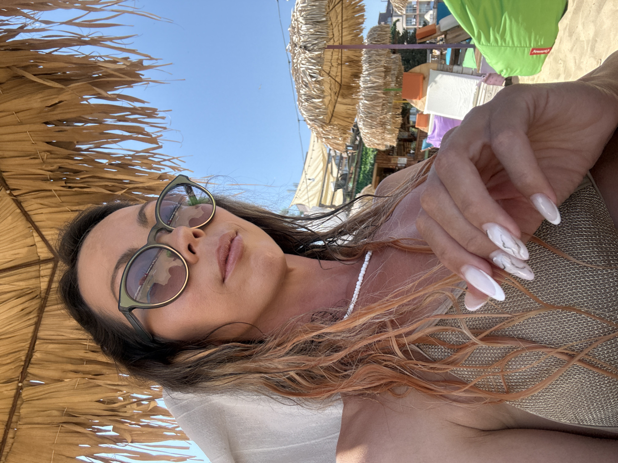Lazy beach afternoon at a Nesebar coastal spot