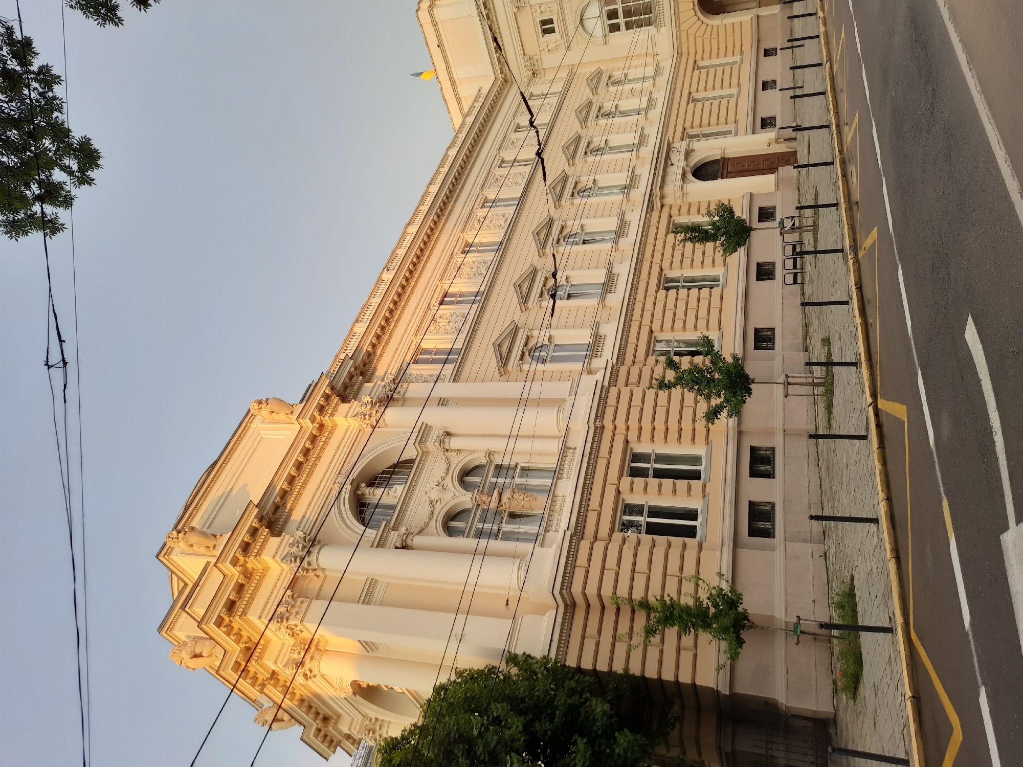 Lviv's architecture and monuments on a summer evening