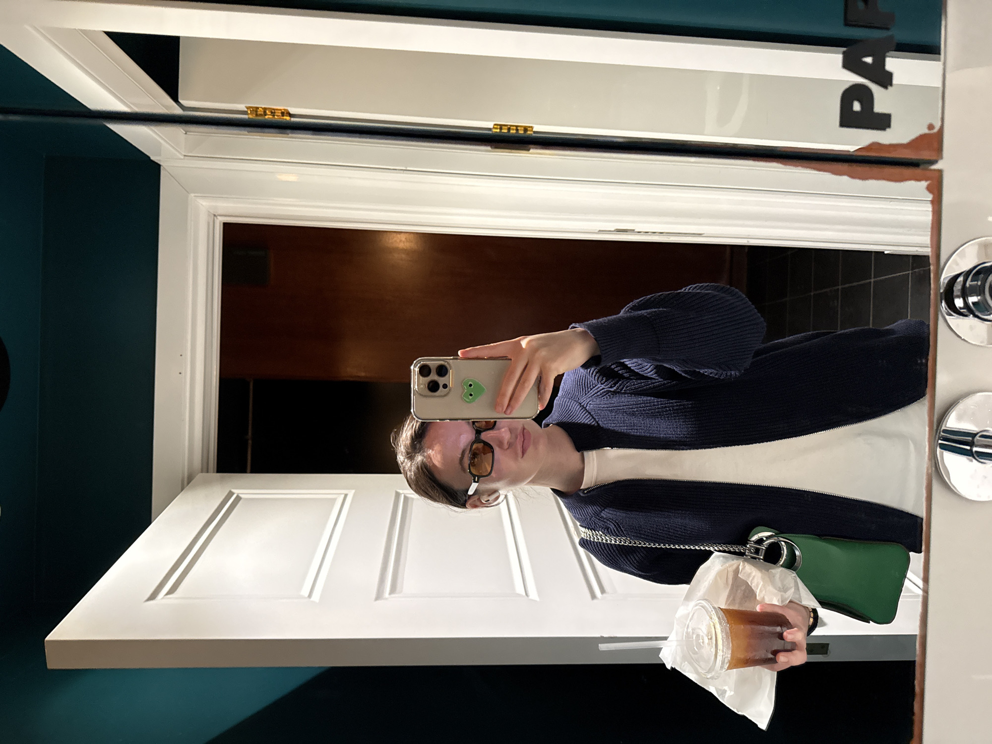 Mirror selfie taken indoors in Tel Aviv