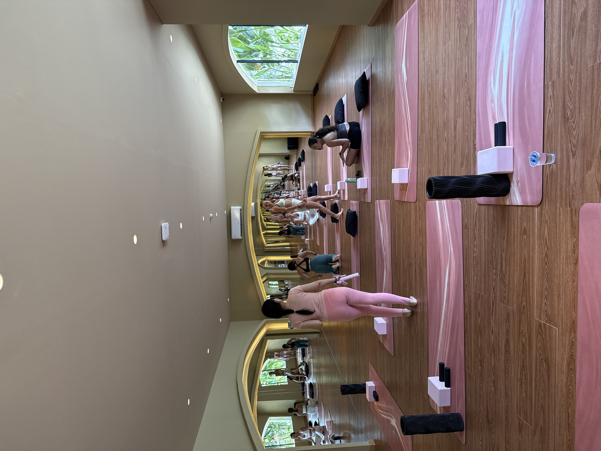 Morning yoga and Pilates classes draw women in Kuta