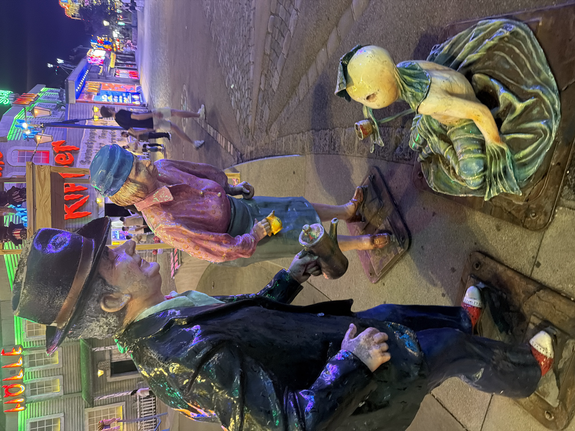 Night out at Vienna's Prater fairground