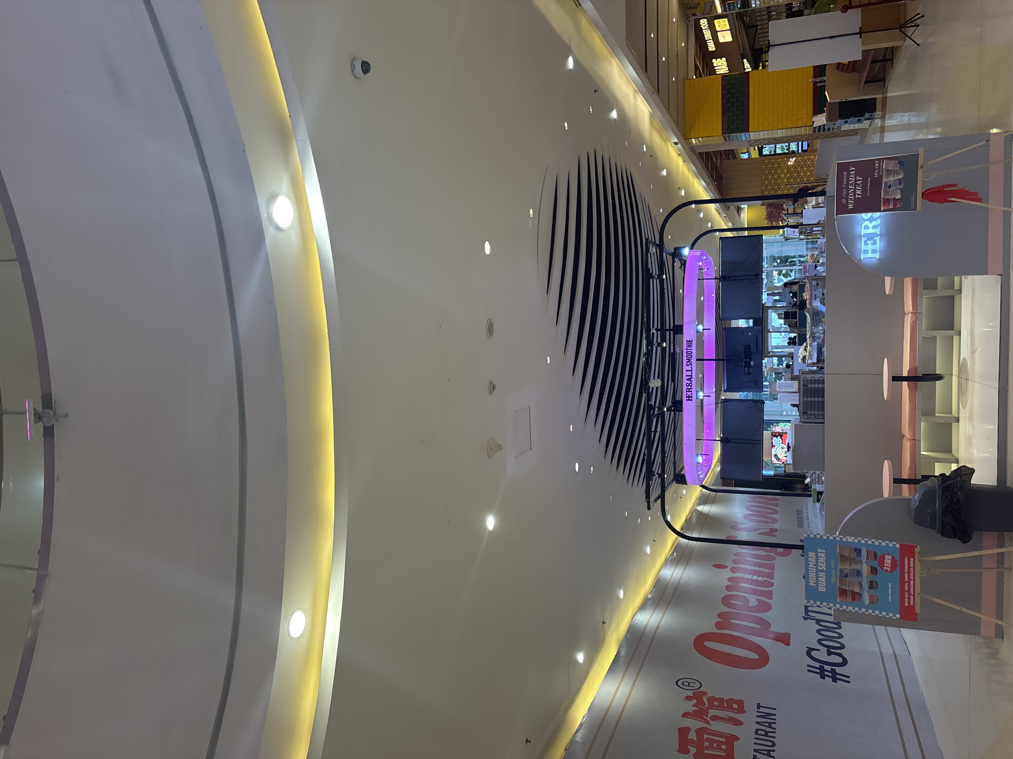 Morning activities documented at Baywalk Mall, North Jakarta
