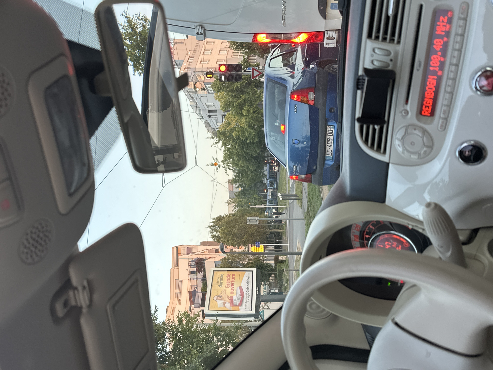 Evening drive through Strasbourg at golden hour