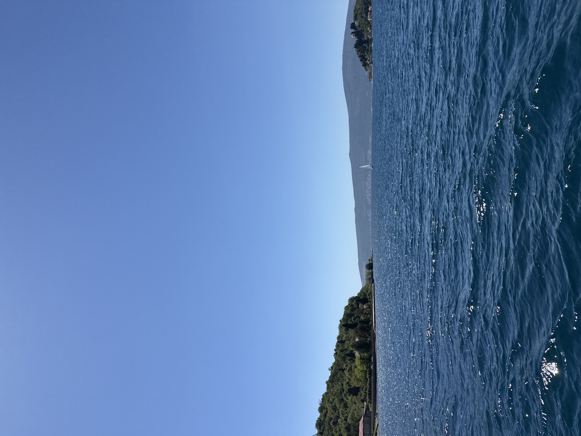 Clear skies and sea view captured in Lepetane, Montenegro
