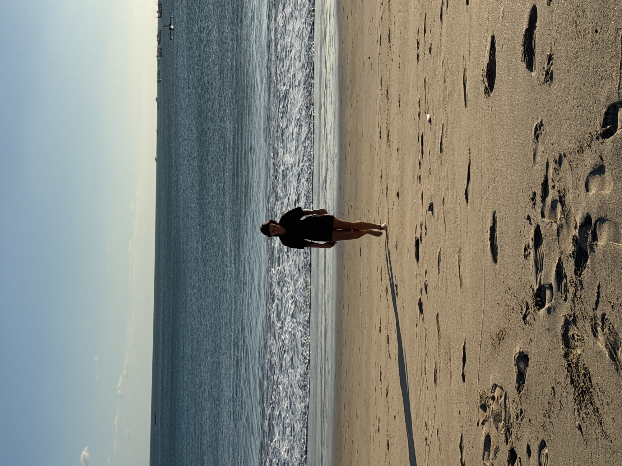 Morning beach life documented in Kuta, Indonesia