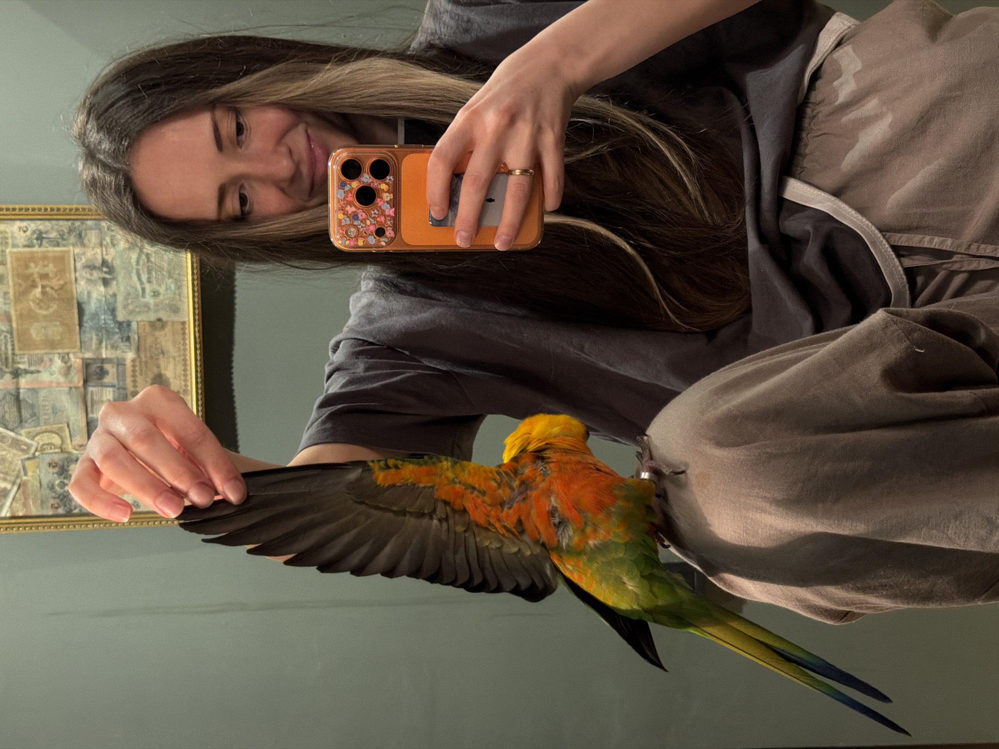 Family moments with pet parrot captured in Khimki home