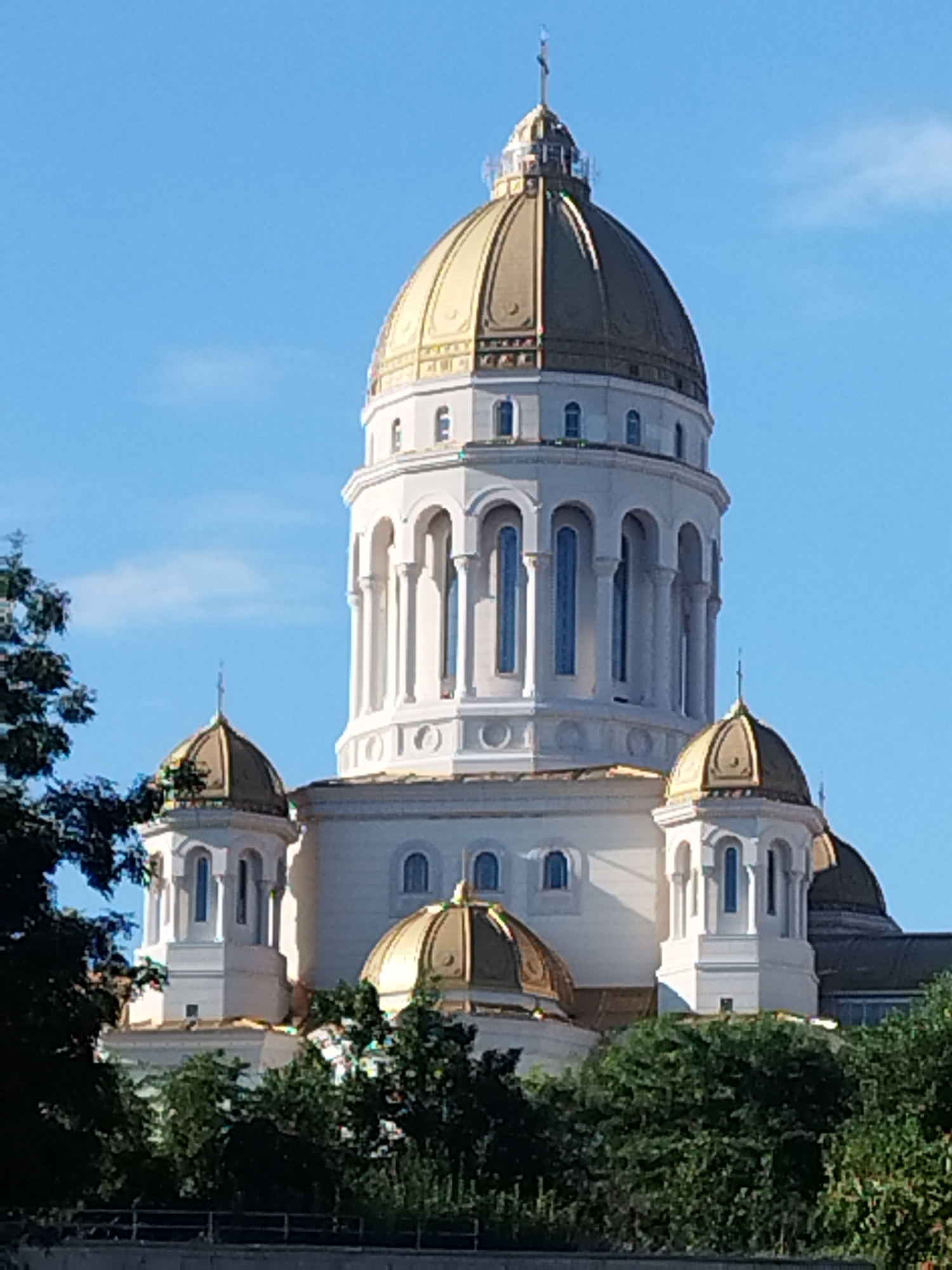 Bucharest landmarks on a clear summer morning