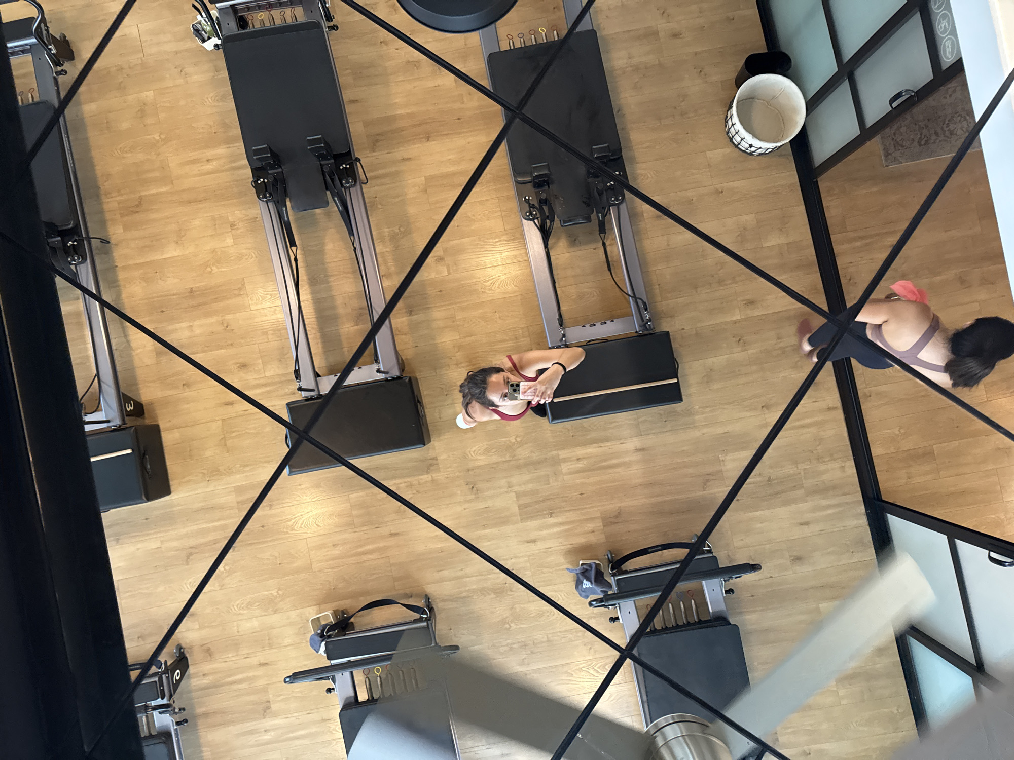 Pilates class documented by witnesses in Puebla studio
