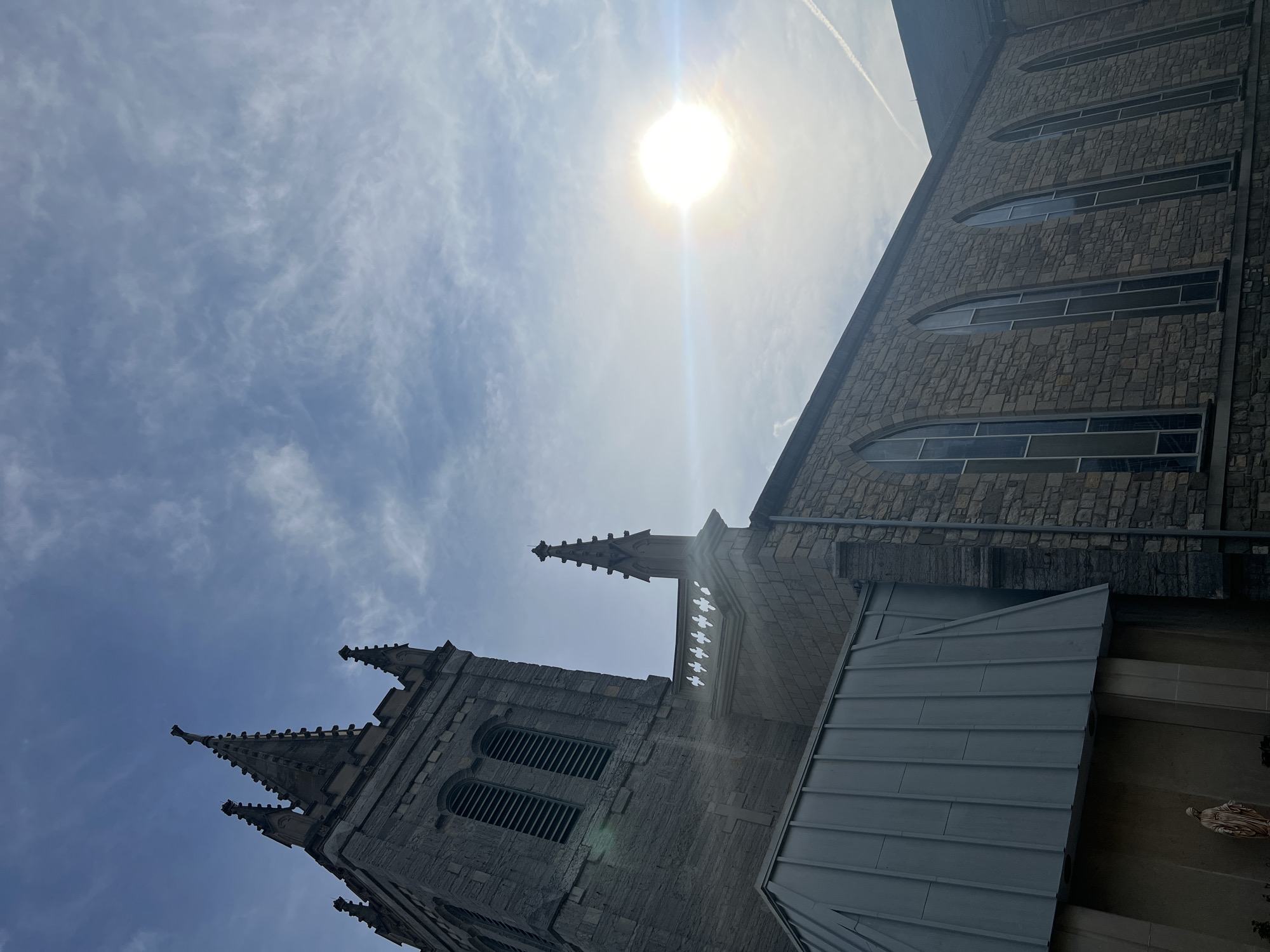 Evening documentation of St. George's Church in Newburgh