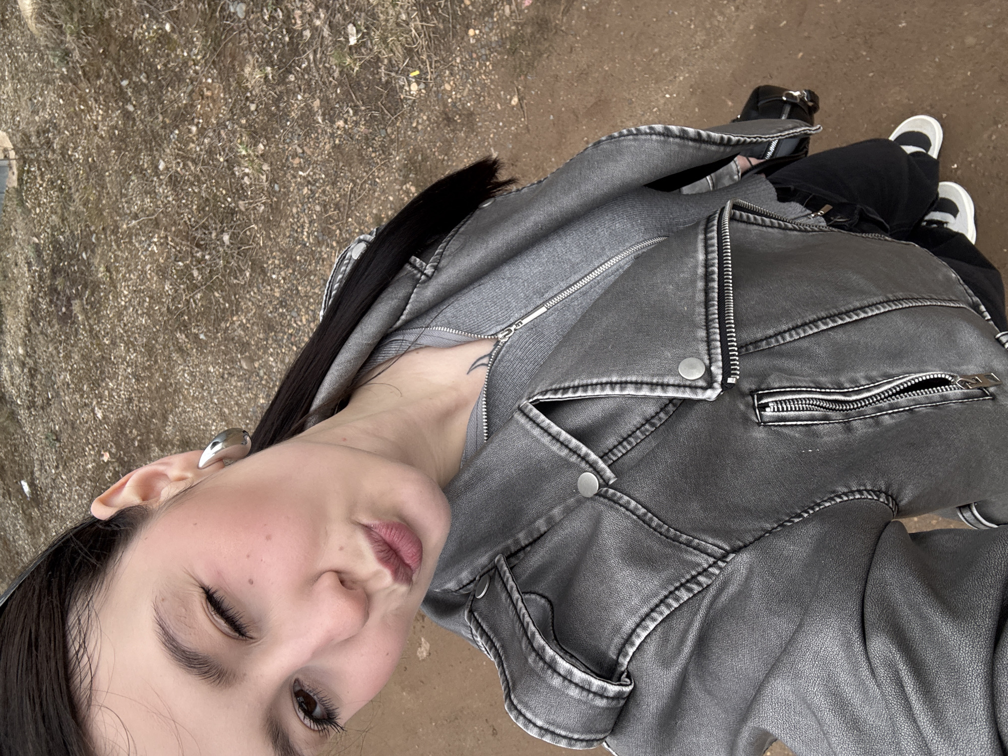 High-angle selfie captured in Foki, Russia early morning