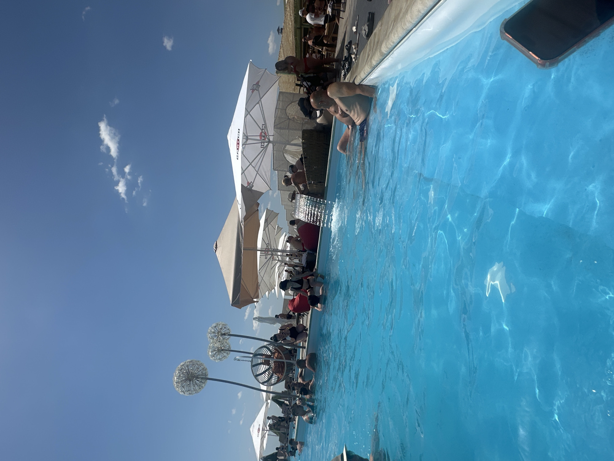 Summer crowds fill Fontanka's beach and pool venue