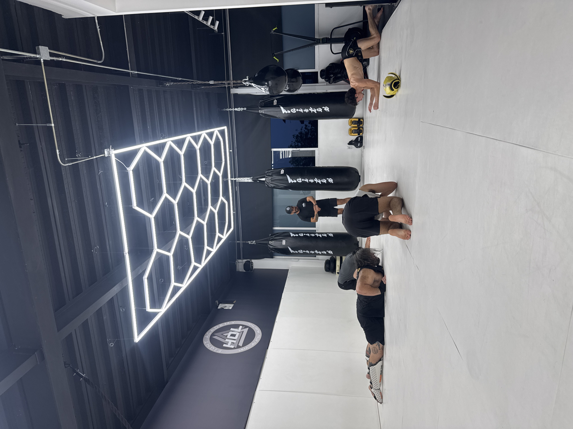 Late-night martial arts training session observed in Mexico City gym