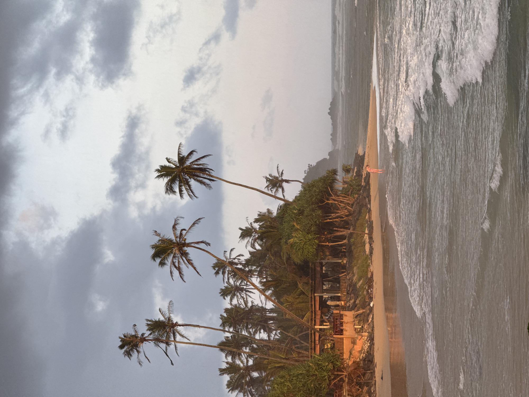 Overcast afternoon at an Ahangama beach, Sri Lanka