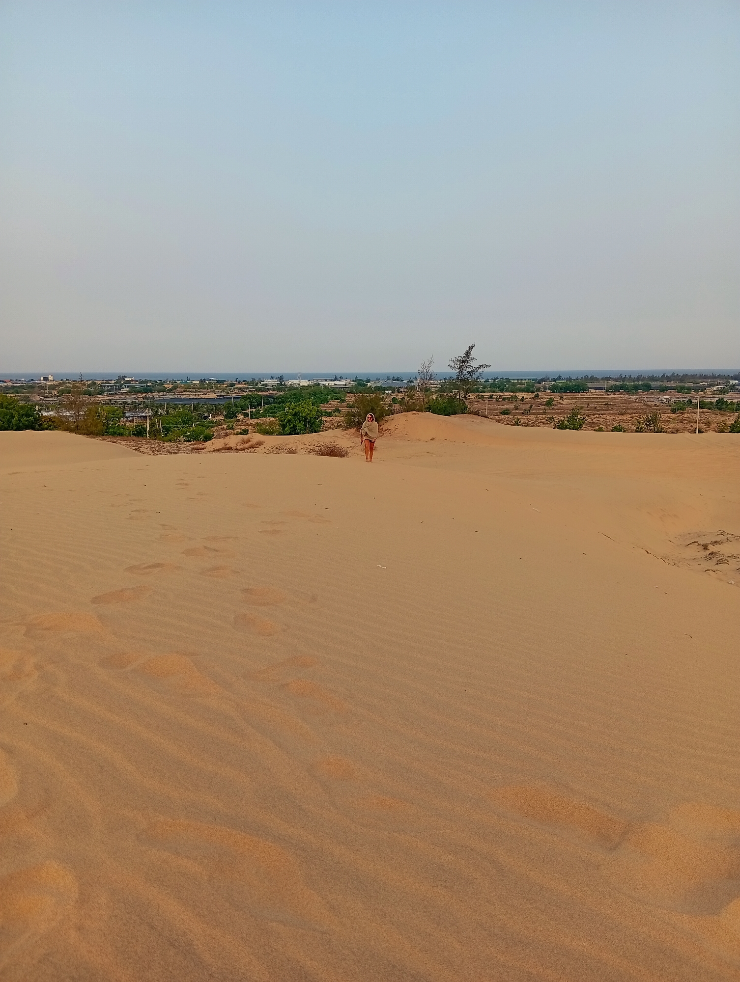 Sand dunes documented in Phuoc Dinh, Vietnam during morning visit