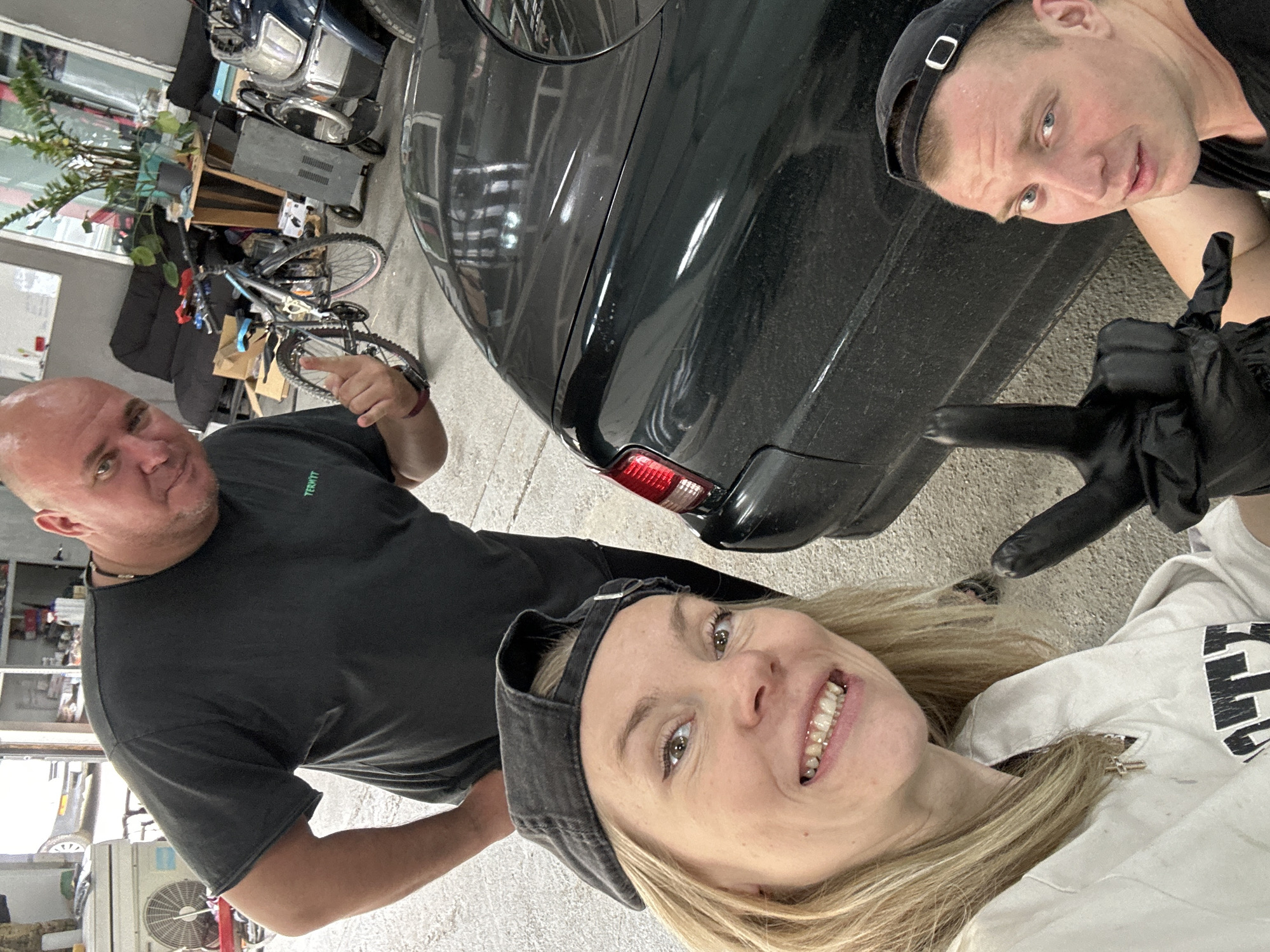 Garage hangout and car interior check in Blagoveshchensk