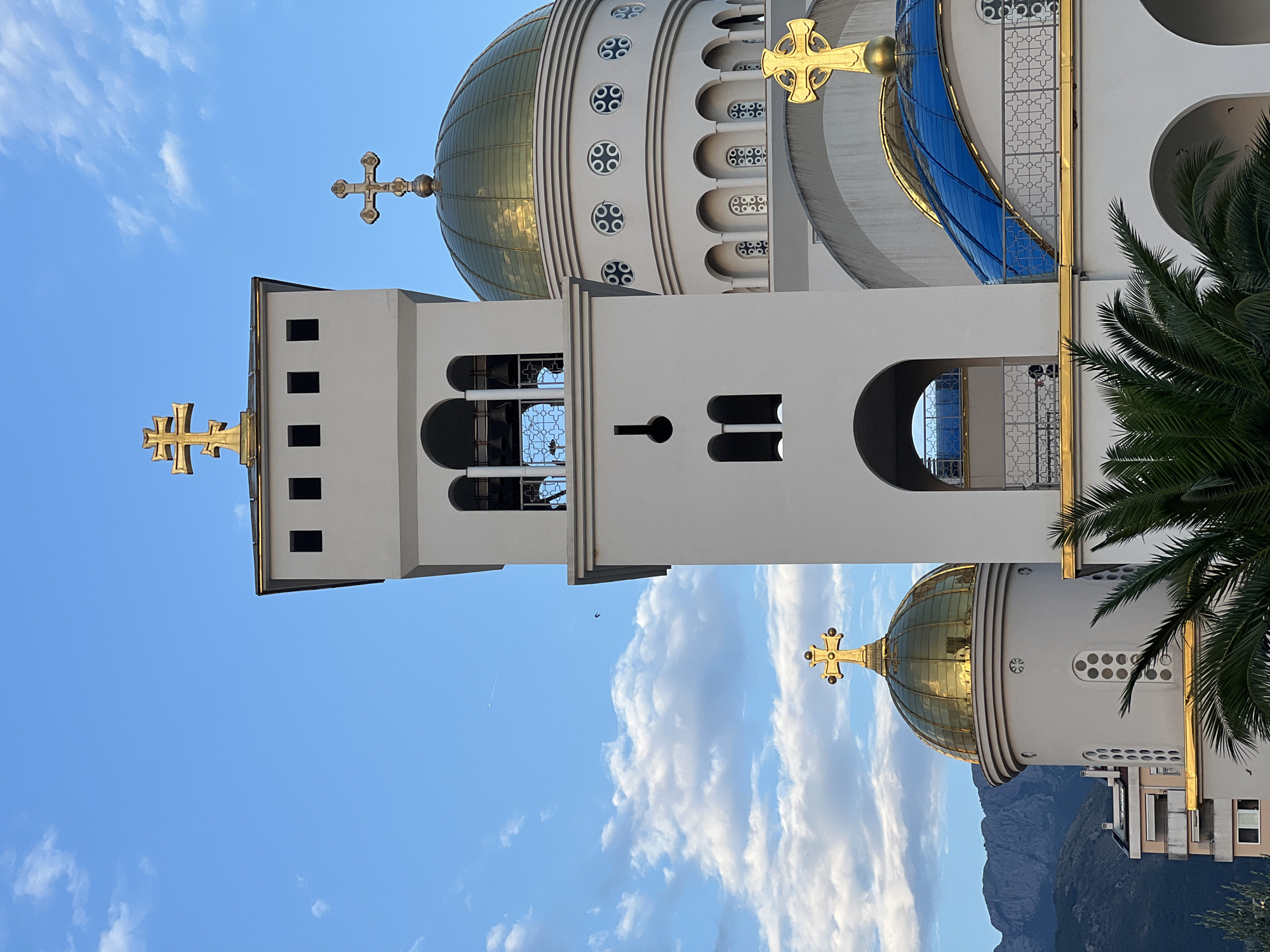 Afternoon around Bar's harbor and church district, Montenegro