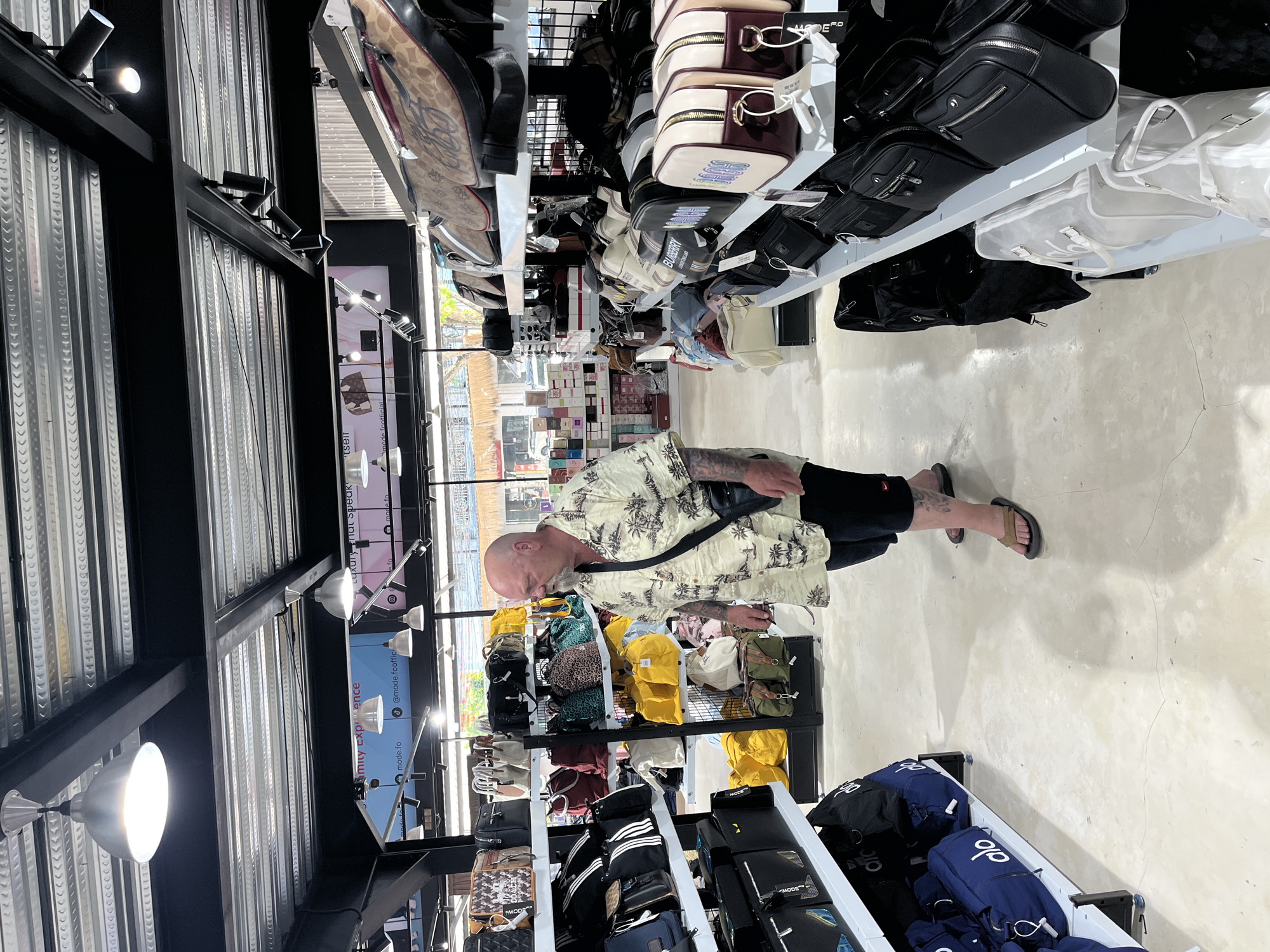 Morning shopping activity documented at North Kuta market complex