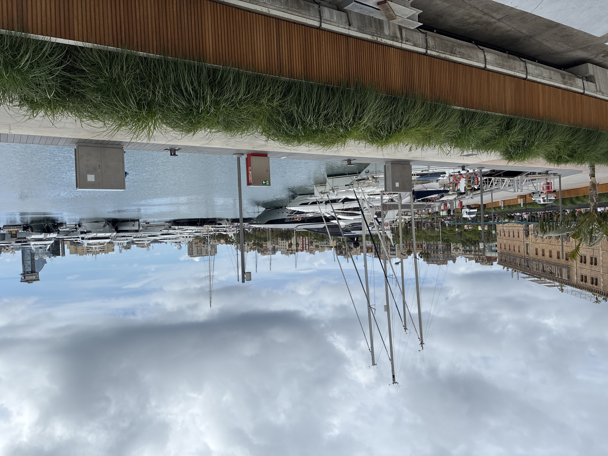 Barcelona waterfront scenes captured during afternoon marina visit