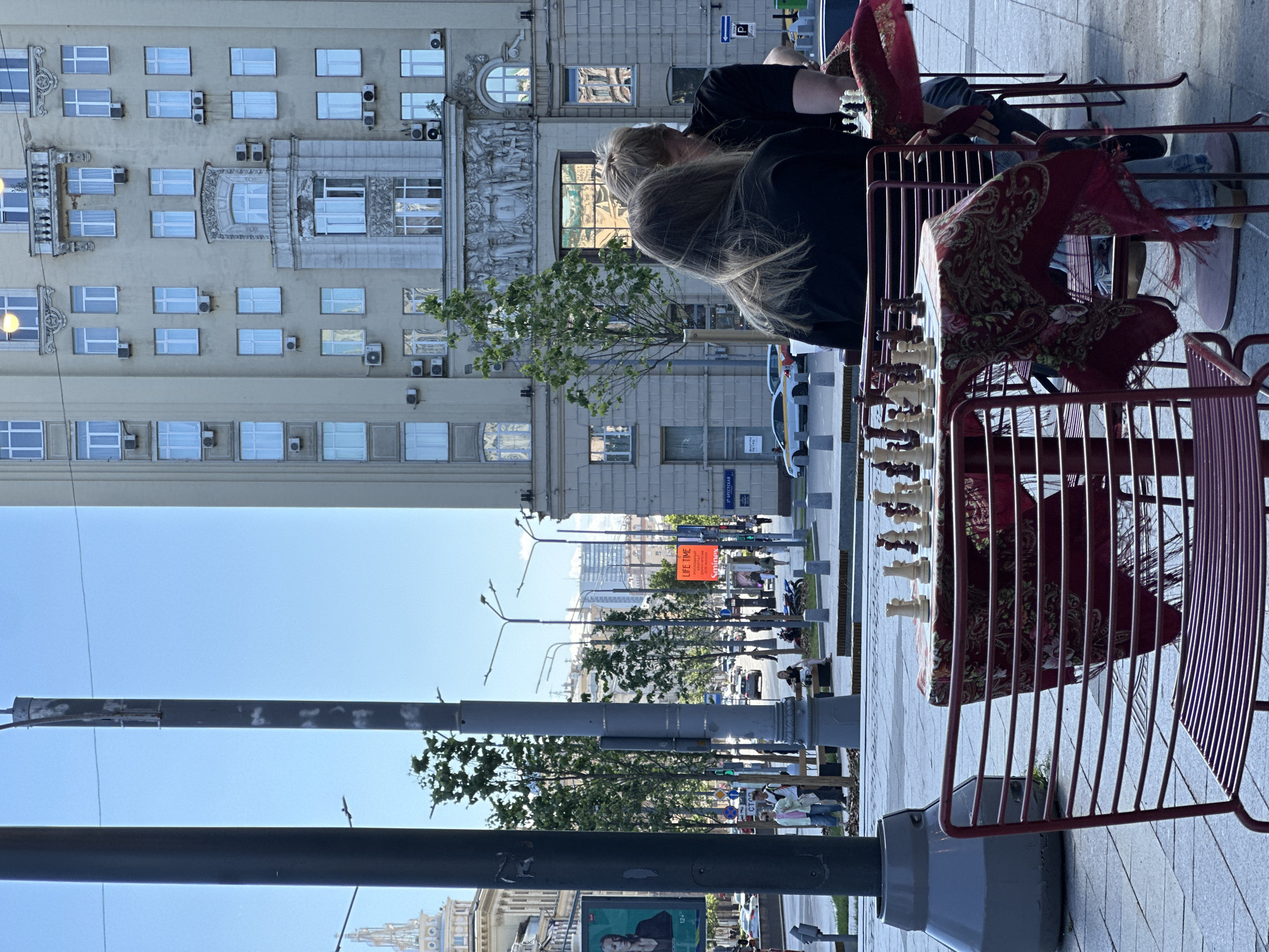 Summer morning across Moscow's public spaces and streets