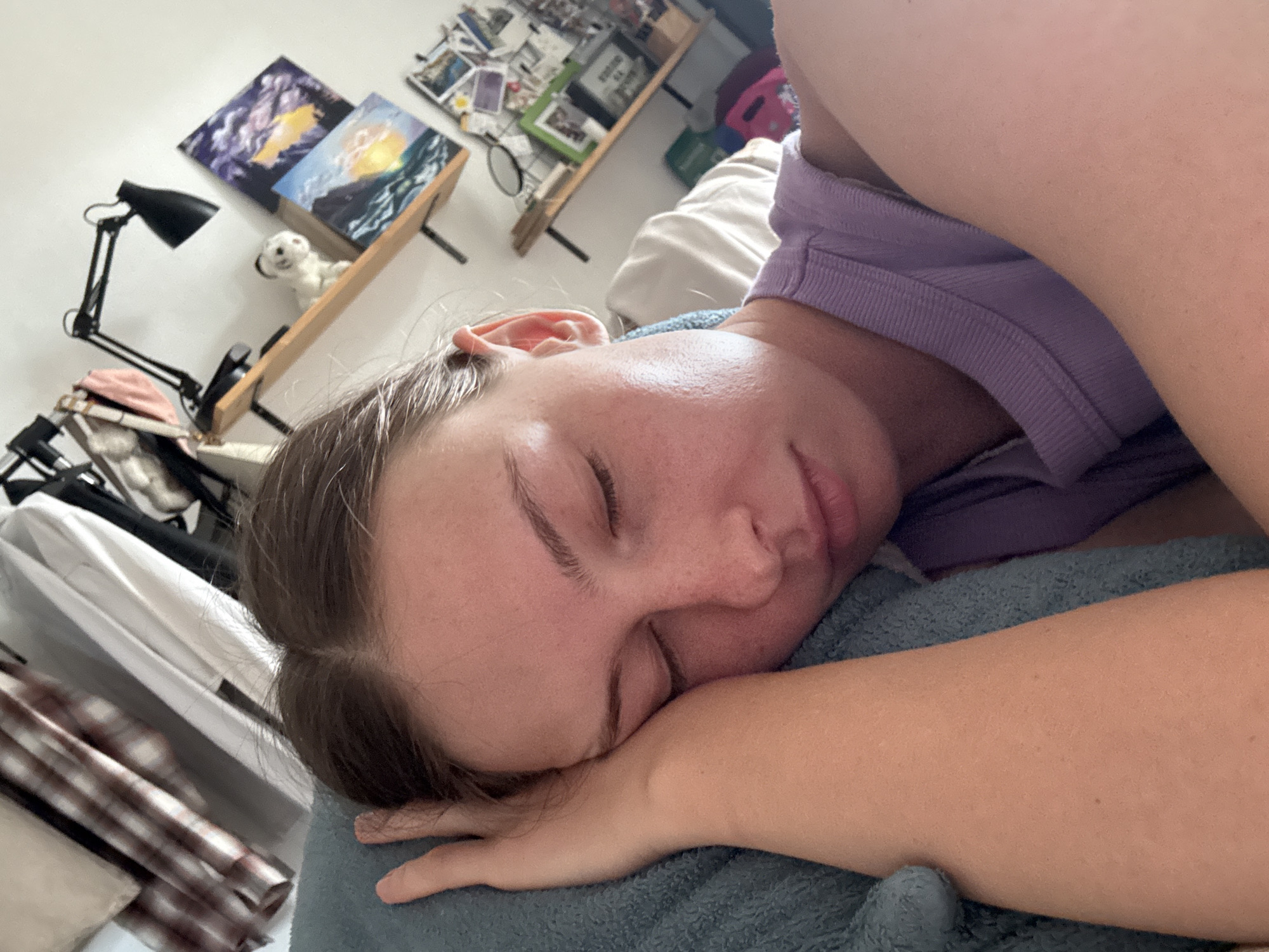 Private moments documented in Perm apartment during afternoon hours