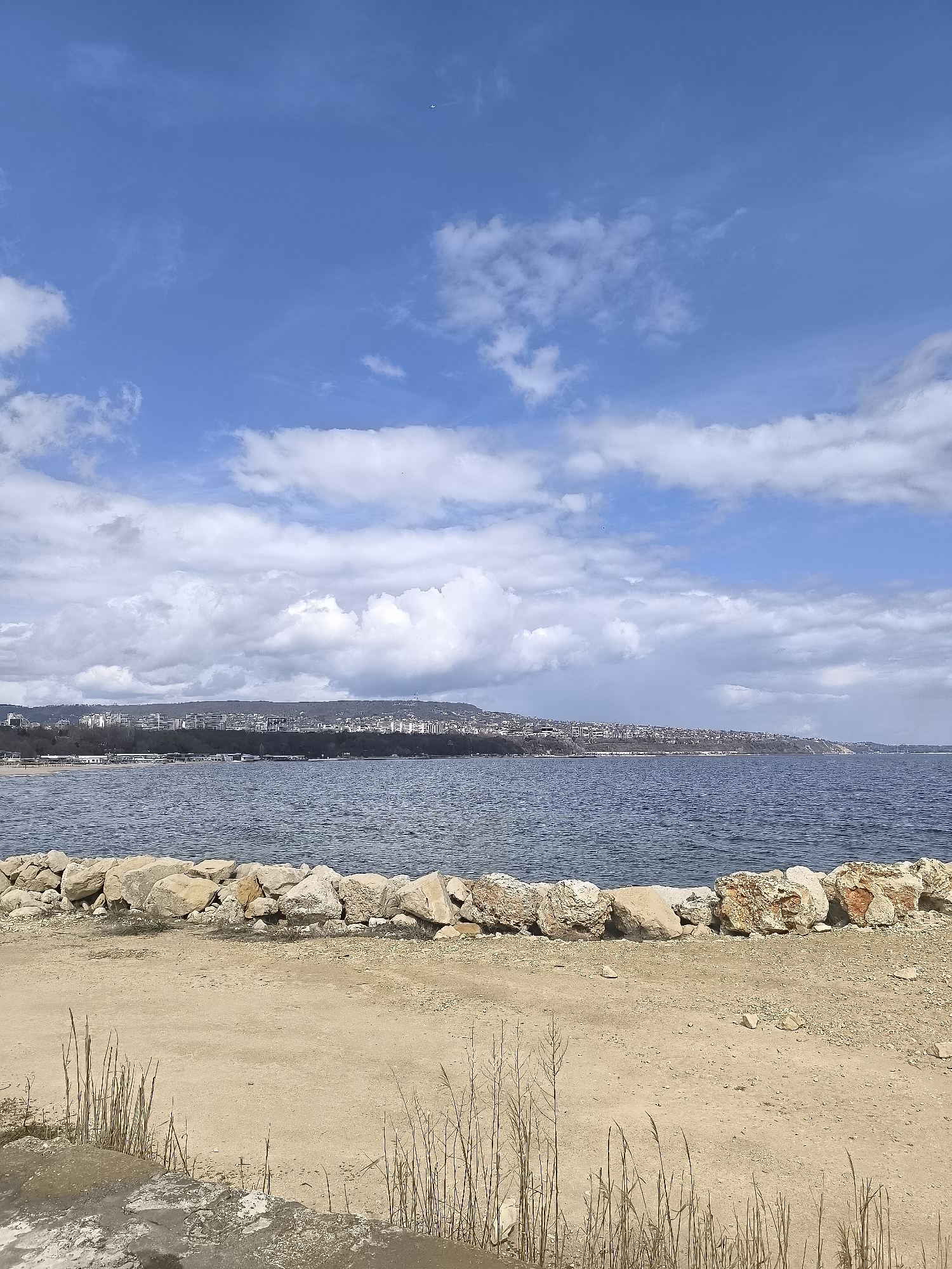 Coastal scenes documented along Varna's Black Sea waterfront