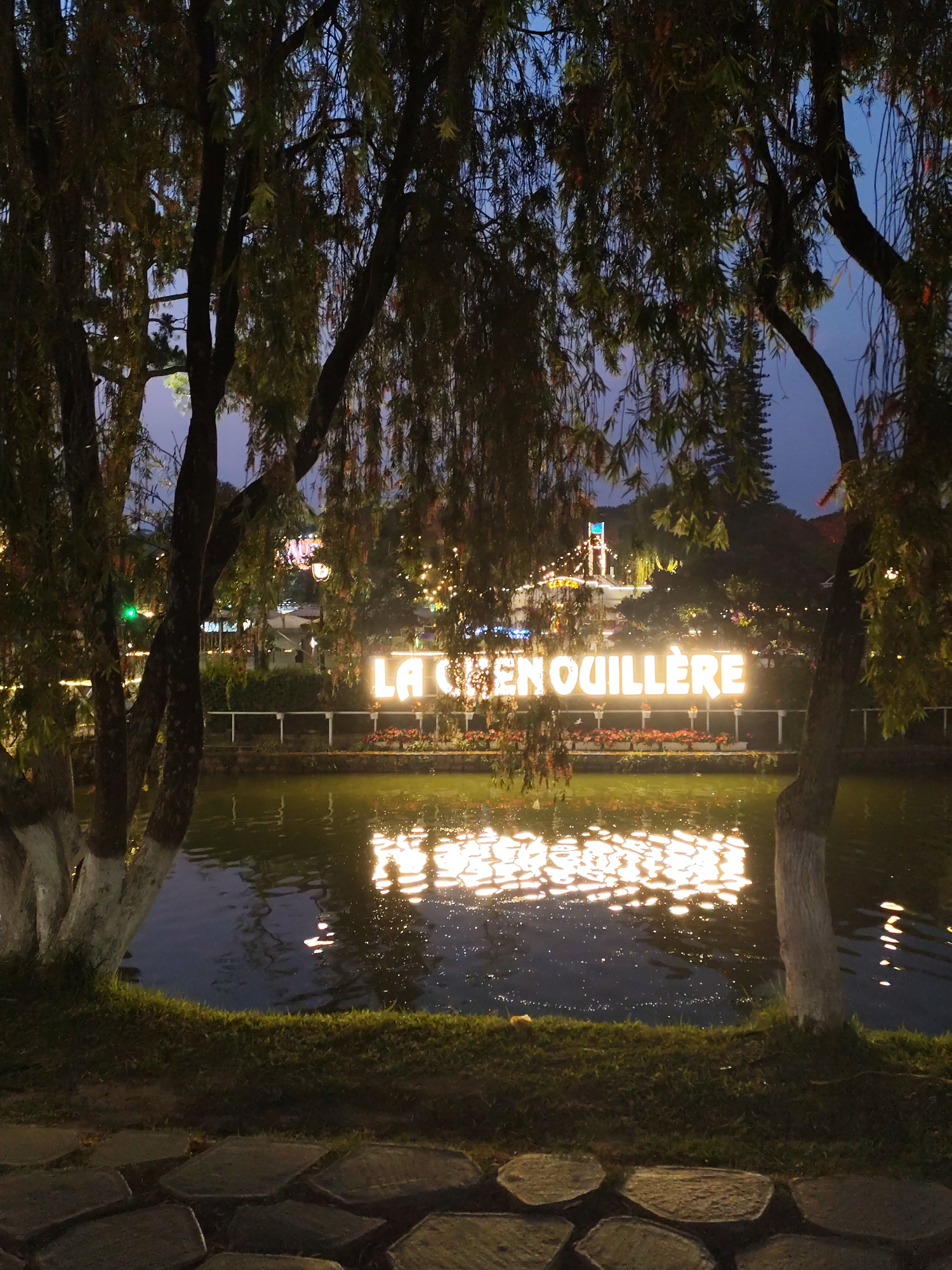 Evening lakeside activities and tourism in Da Lat, Vietnam