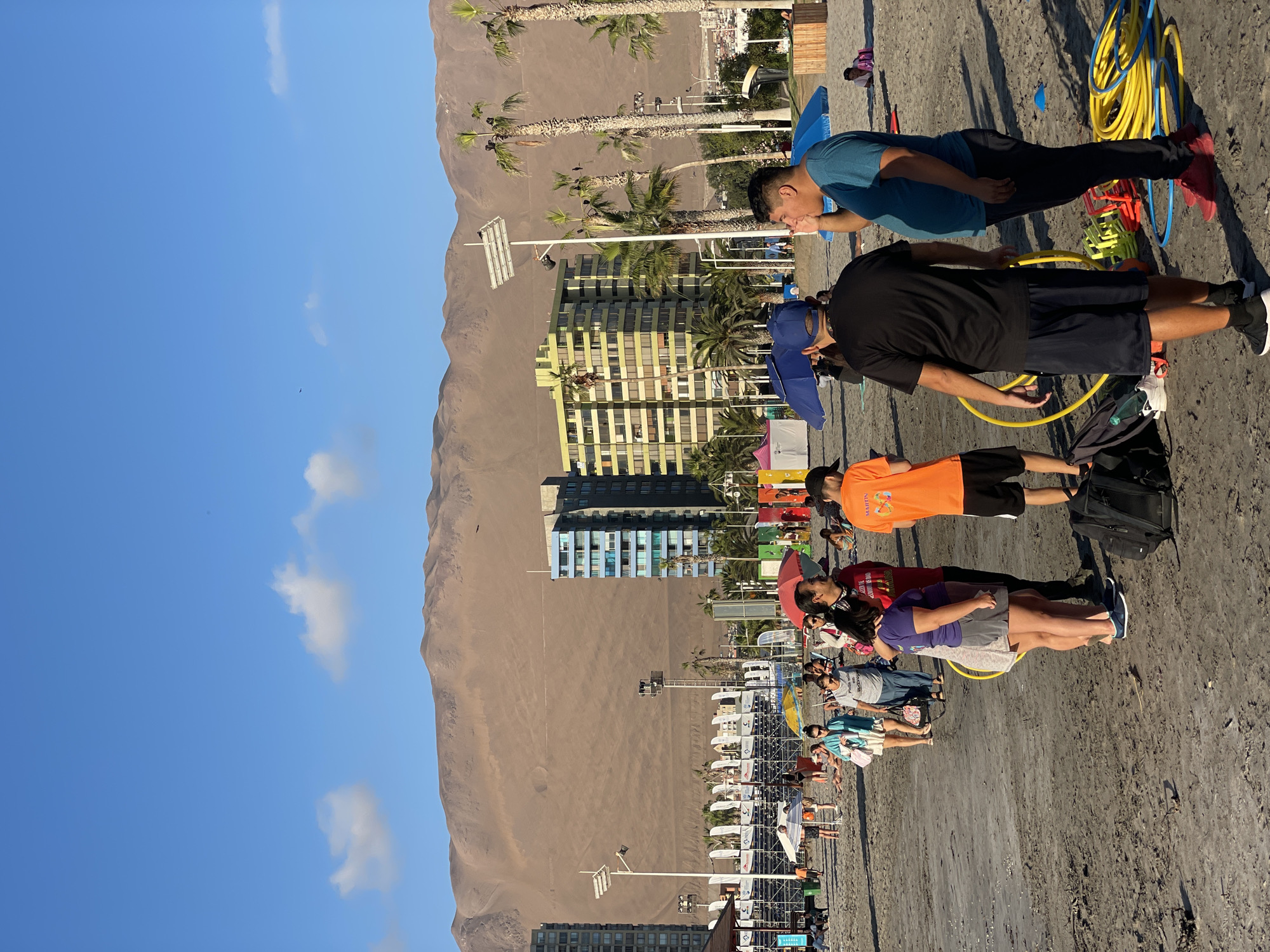 Sunny beach day captured in Iquique, Chile