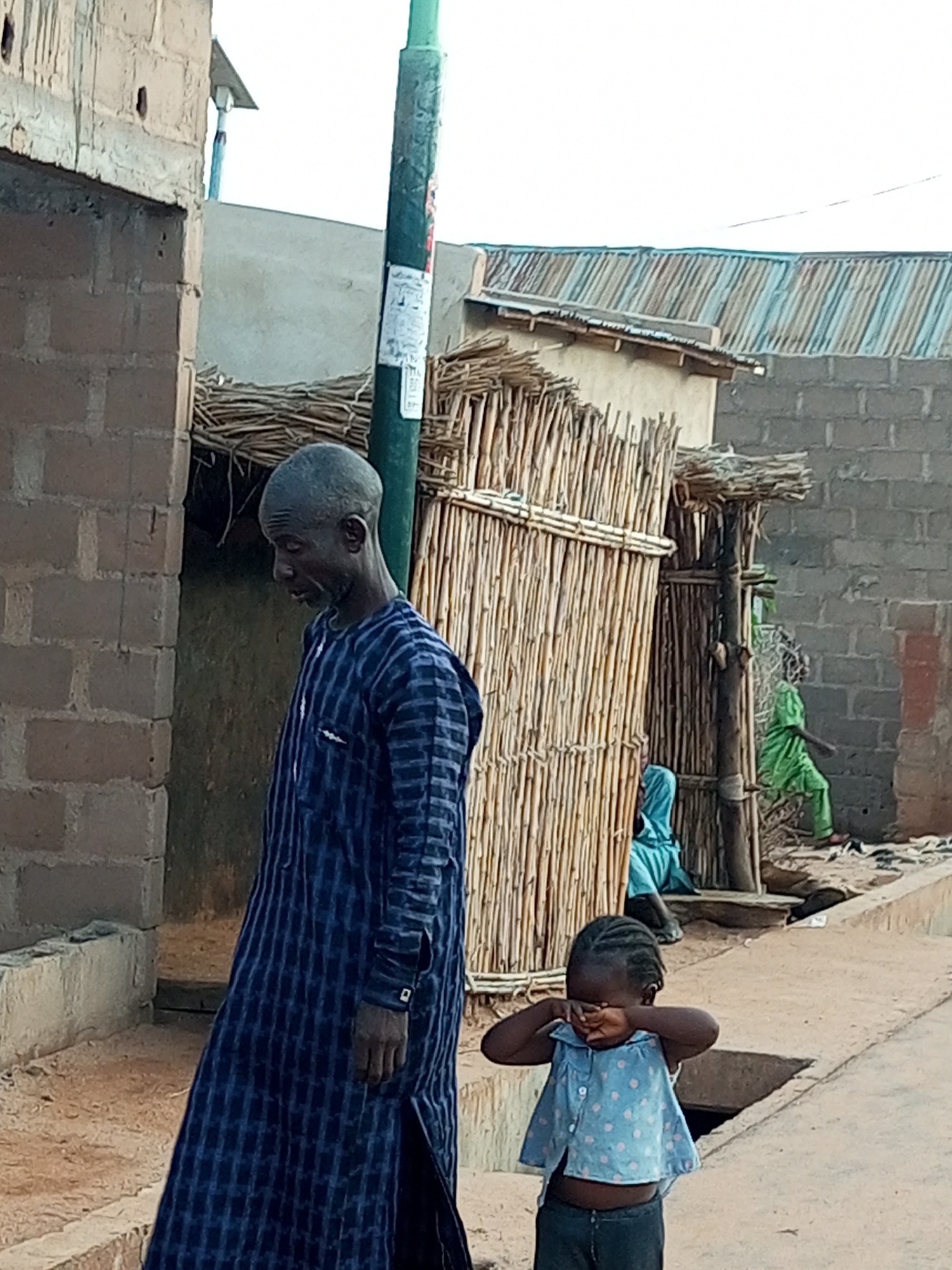 Morning street life in Tempure, Nigeria