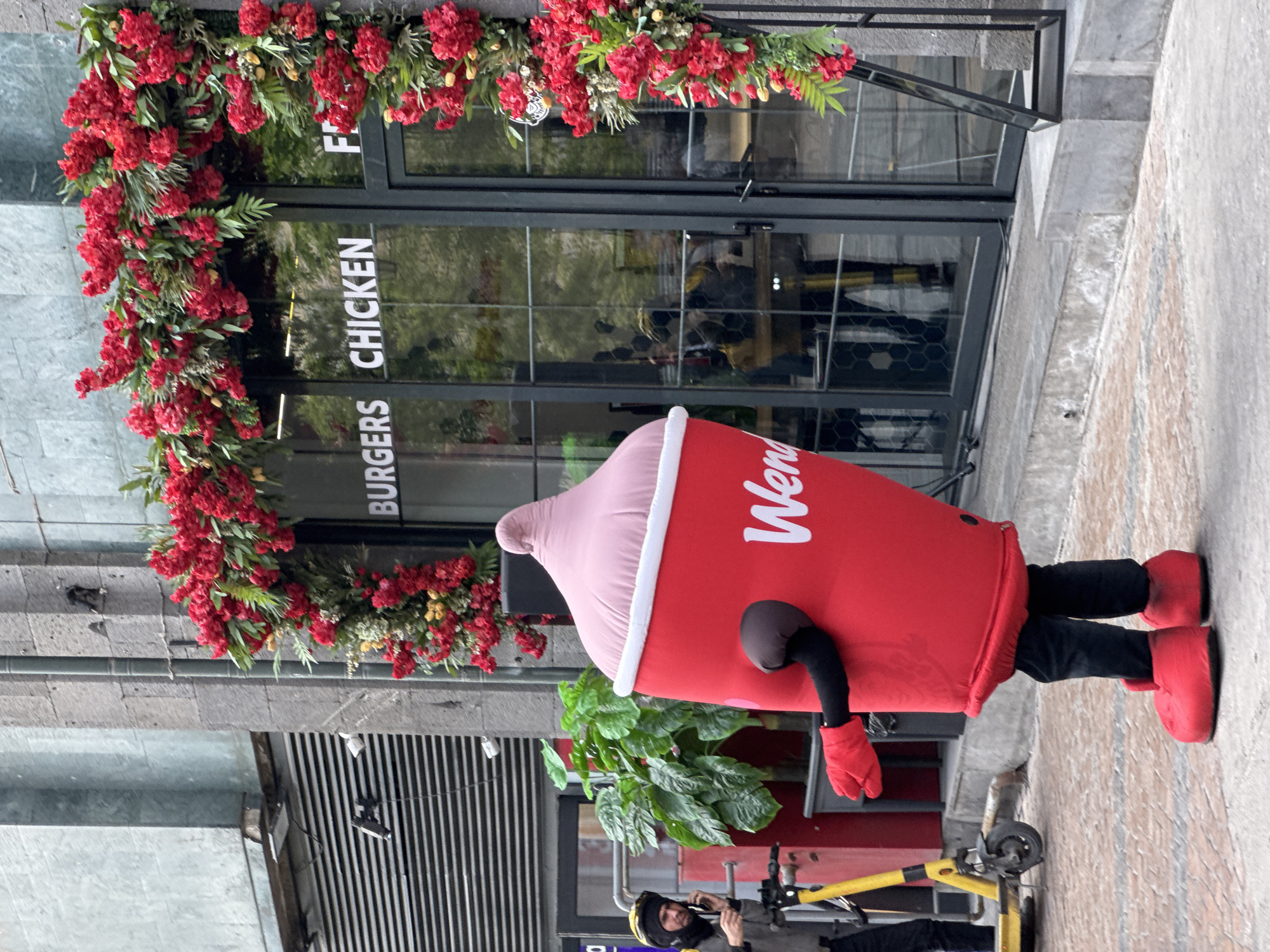 Wendy's mascot spotted on Yerevan streets during morning hours